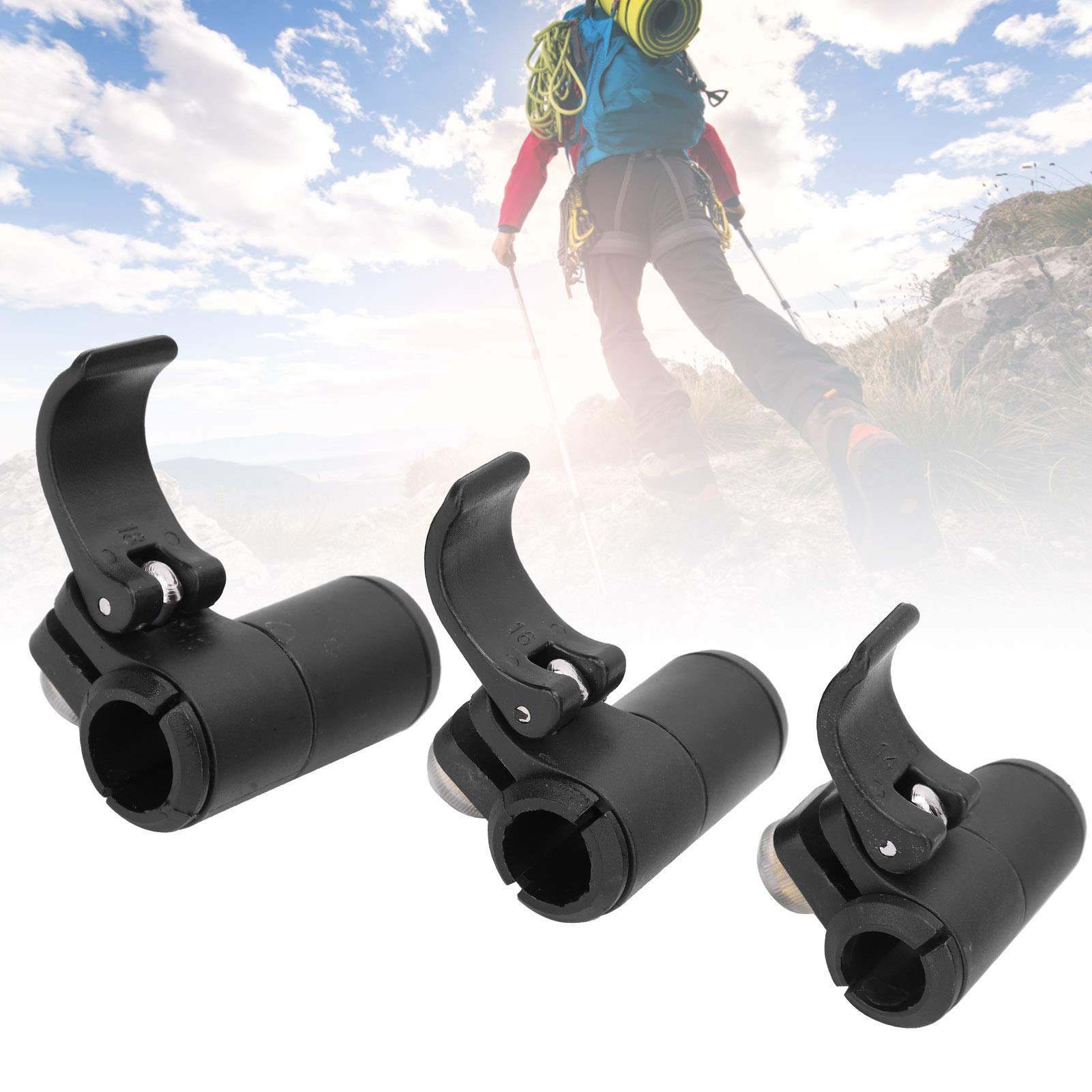 Climbing Stick Lock - External Pole Lock for Walking Sticks with Flip Lock | Portable, Sturdy & Lightweight Quick Lock Accessory for Hiking, Trekking & Outdoor Adventures | Perfect for Mountain Climbing, Backpacking & Trail Walking