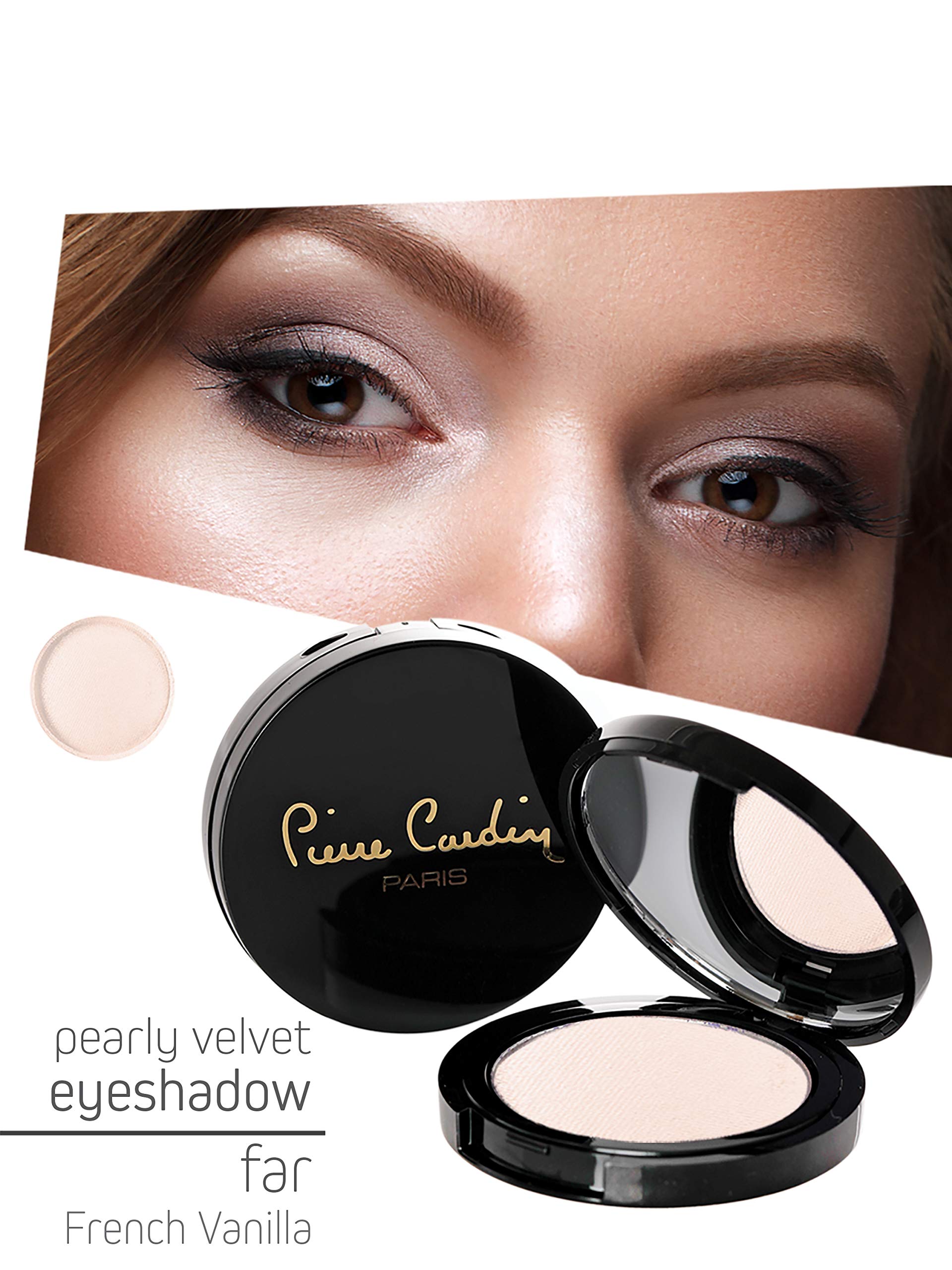 Pearly Velvet Eyeshadow Palette - Long Lasting Eye Makeup Essentials with Shimmer (French Vanilla) | Perfect for Daytime Glam & Night Out Looks