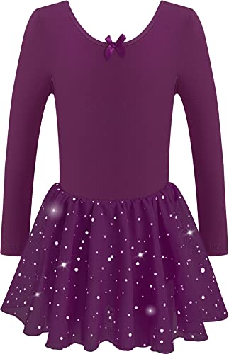 Skirted-long-dark-purple