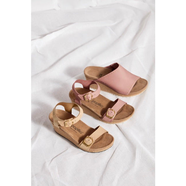 Birkenstock Soley Ring Buckle Nubuck Leather Wedge Sandals for Women - Comfortable Arch Support Summer Shoes | Perfect for Beach, Vacation & Casual Outfits