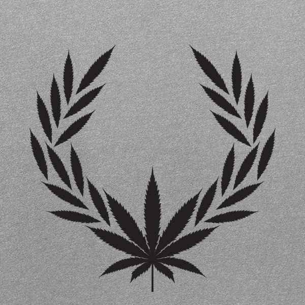 Pop Threads Marijuana Pot Leaf Laurel 420 Graphic T-Shirt for Men - Casual Streetwear, Stoner Fashion & Festival Outfit