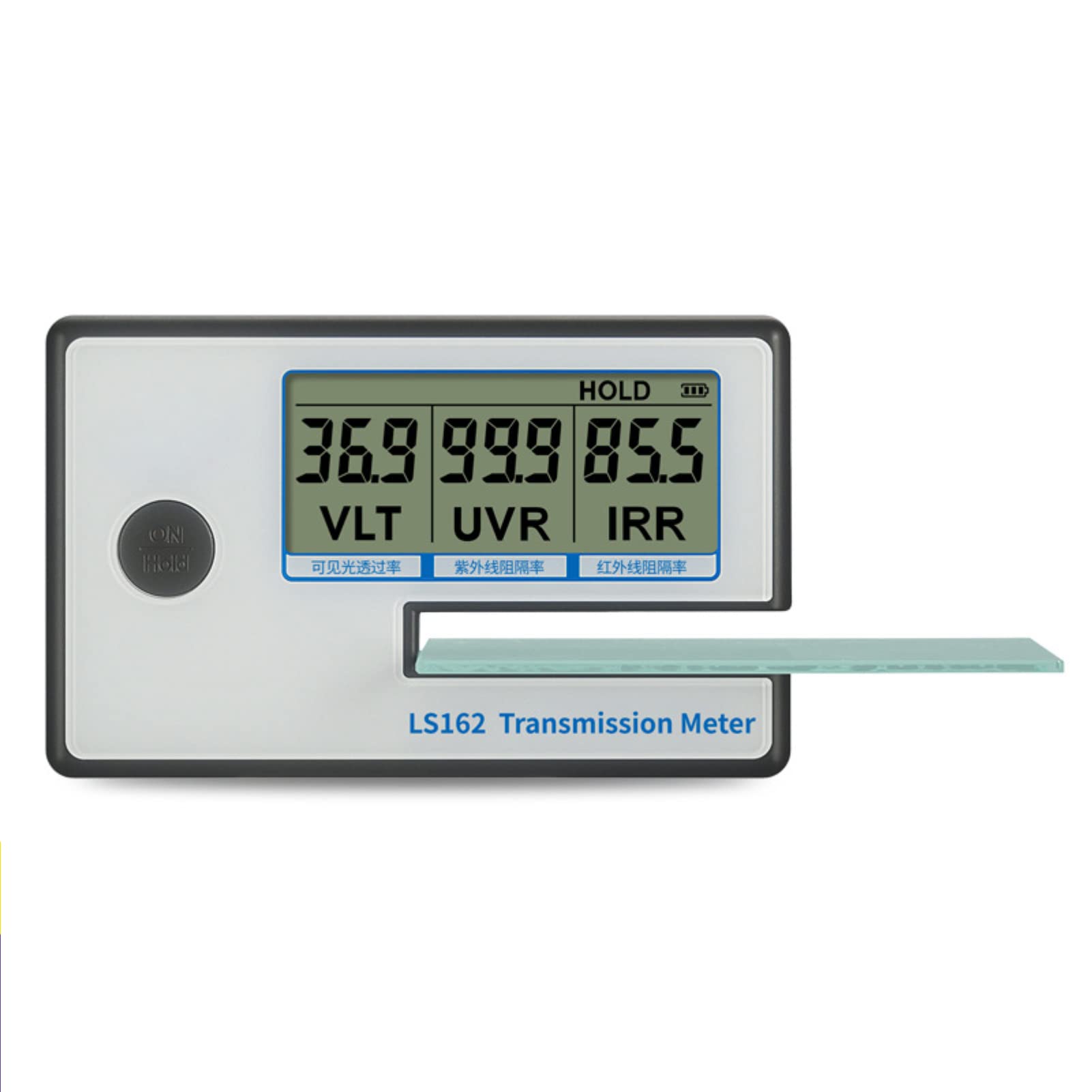 Professional LS162 Solar Film Window Tint Meter - Digital IR VL Tester for Measuring Car Window Film, Tinted Glass & Windshield Shades | Perfect for Auto Shops, DIY Car Tinting & Home Window Film Installation