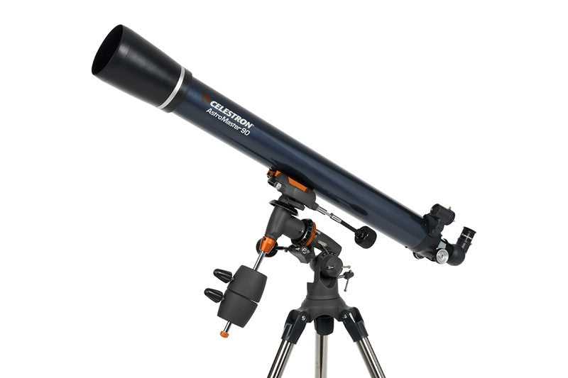Celestron AstroMaster 90EQ Refractor Telescope for Adults & Beginners - 90mm Aperture, EQ Mount, Astronomy Starter Kit - Perfect for Stargazing, Moon Observation & Astrophotography
