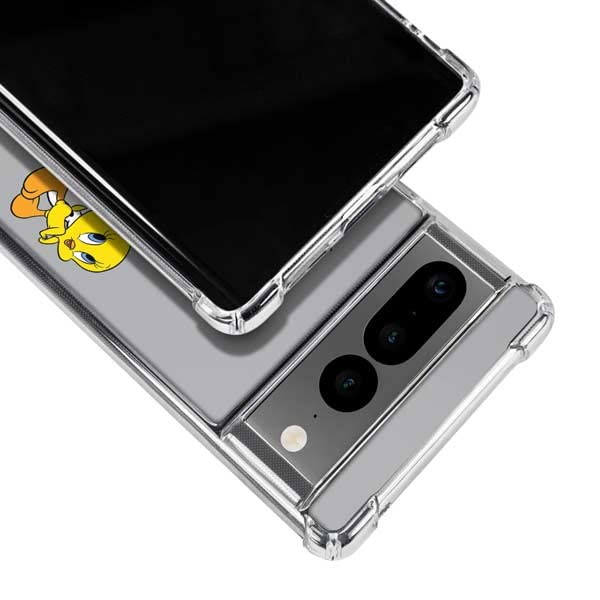 Google Pixel 7 Pro Clear Case - Looney Tunes Sylvester & Tweety Design for Protection & Style