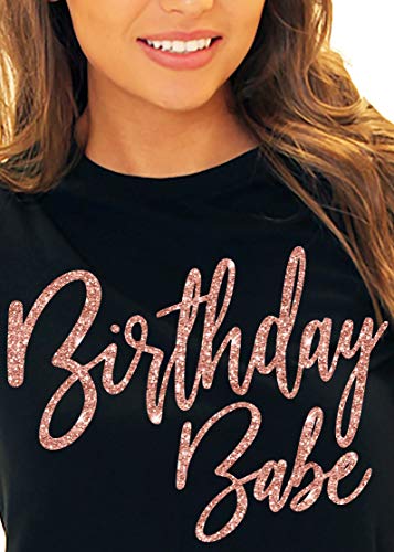 Black (Birthday Babe - Rose Gold)