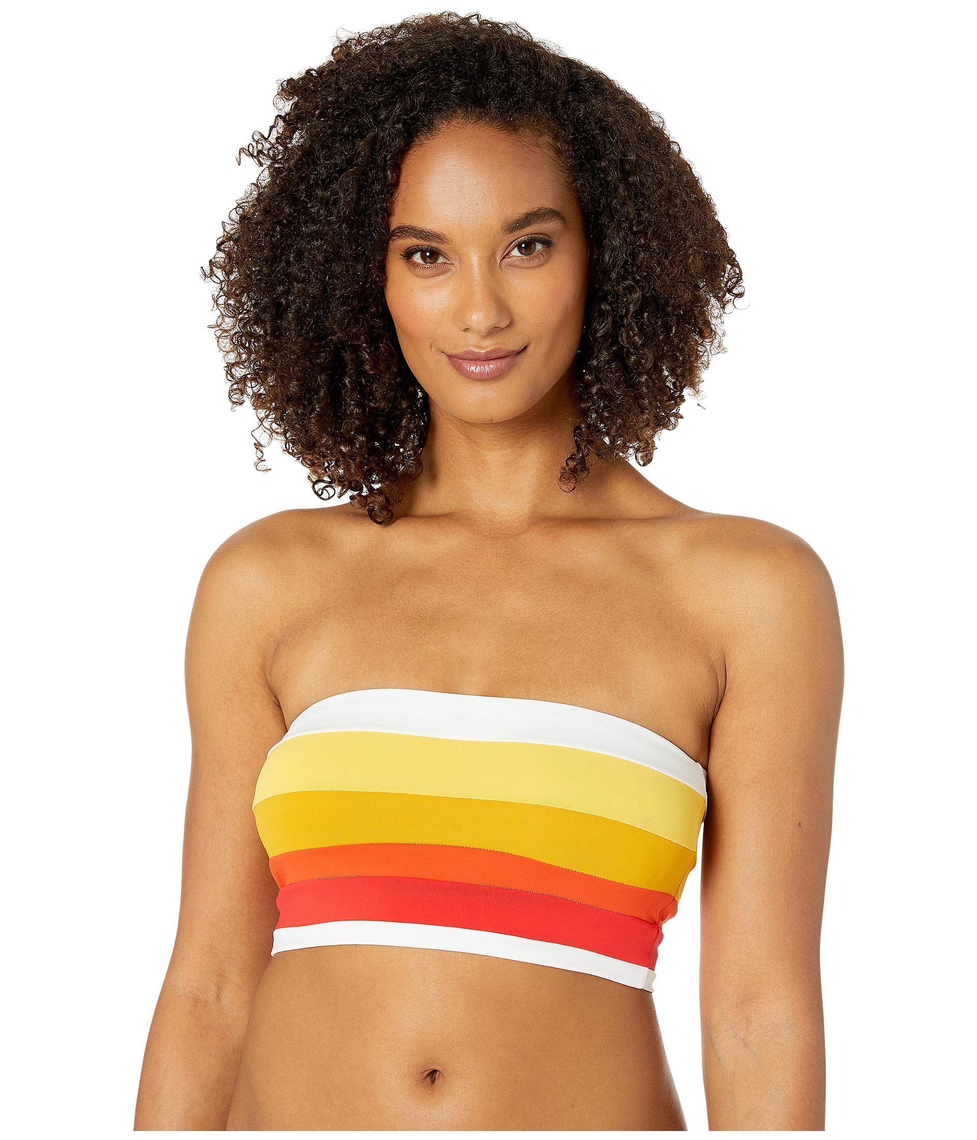 Robin Piccone Women's Casey Bandeau Bikini Top - Sexy Triangle Swimwear for Beach & Pool - Perfect for Summer Vacation & Tropical Getaways