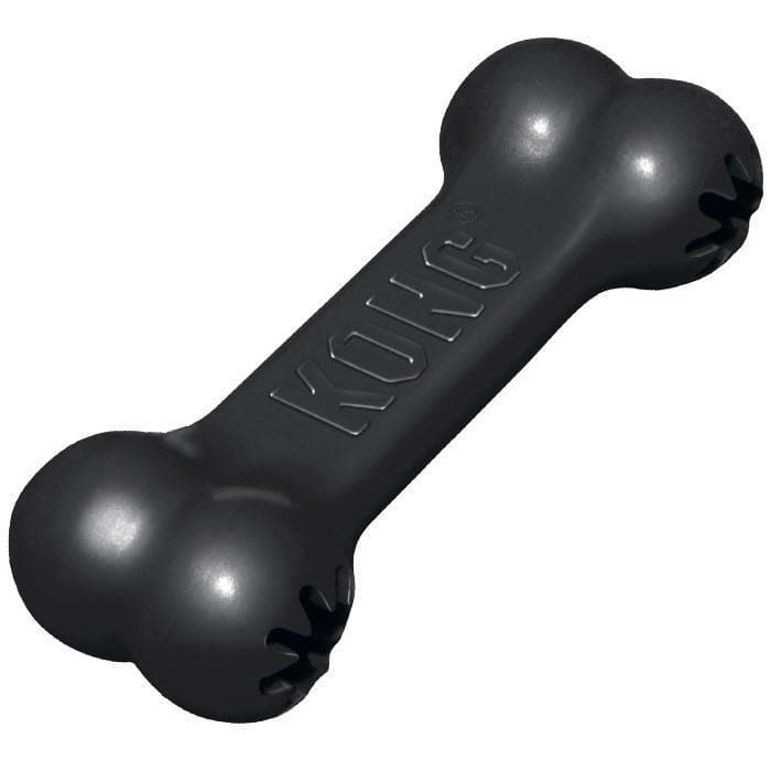 KONG Extreme Goodie Bone - Ultra Durable Chew Toy for Aggressive Chewers - Black Dog Bone for Large Breeds - Perfect for Training, Teething & Boredom Relief