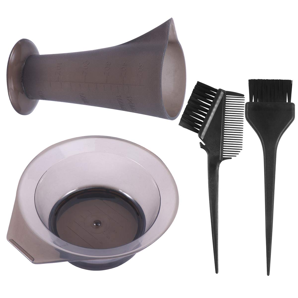 Professional Hair Dye Brush Kit - Color Measuring Cup, Tinting & Highlight Tools for Balayage, Home Hair Coloring Supplies with Hairpin Mixer (Perfect for DIY Salon, At-Home Hair Treatments & Professional Styling)