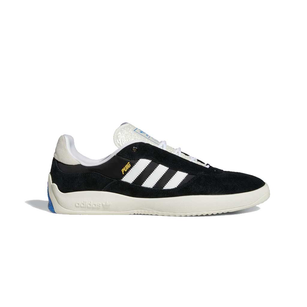 Adidas PUIG Sneakers for Men - Core Black/Cloud White/Blue Bird - Lightweight Running Shoes for Gym & Casual Wear