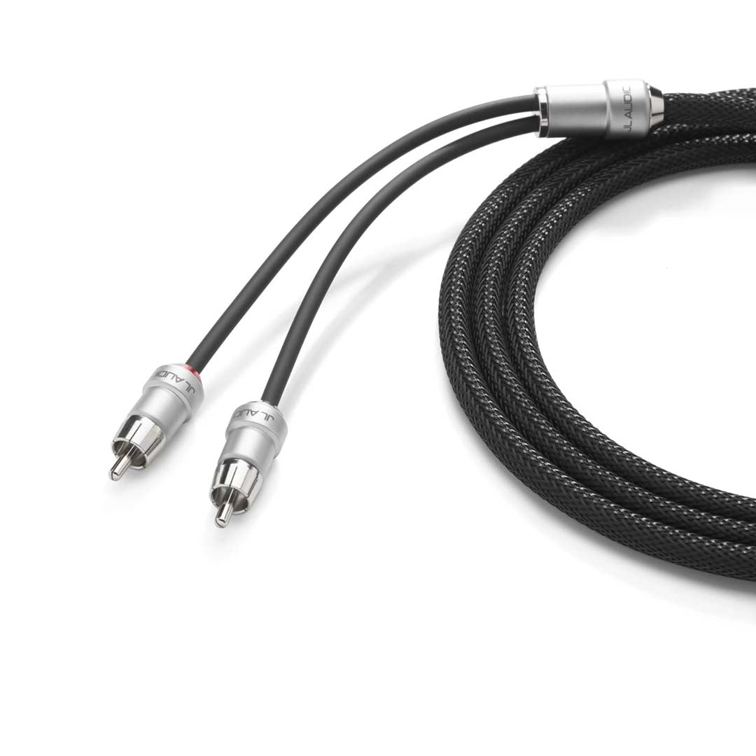 JL Audio XE BLKAIC2 9 Premium 2-Channel Audio Interconnect Cable - 9 ft (2.7 m) High-Quality RCA Cable for Car Audio Systems, Home Theater & Professional Studio Setup