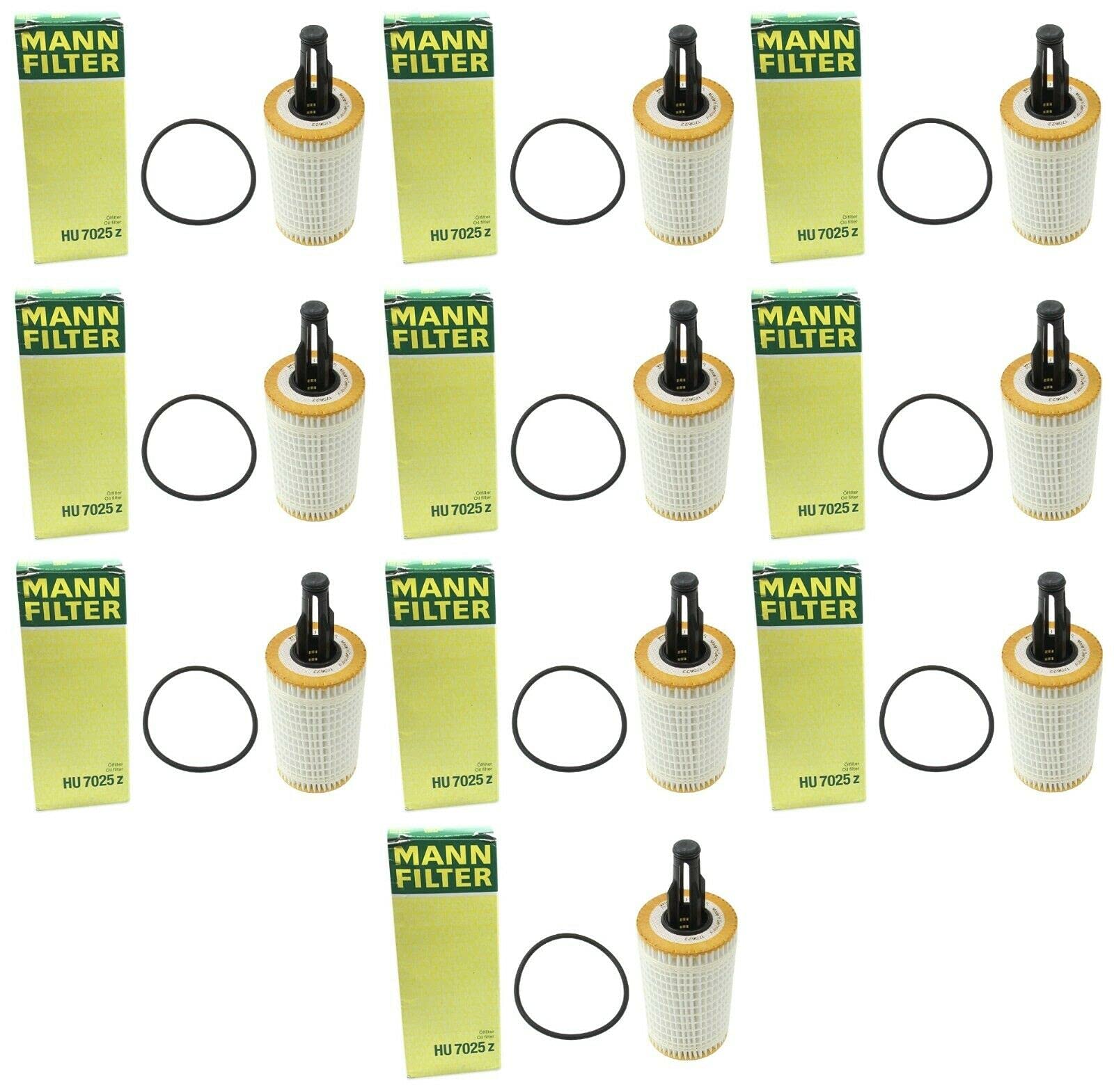 10-Pack Premium Oil Filter Replacement Set for Mercedes-Benz CL, CLS, E, GL, GLC, GLE, GLK, GLS, ML, R, SL, SLC Class - High Performance Engine Protection for Smooth Driving & Longevity