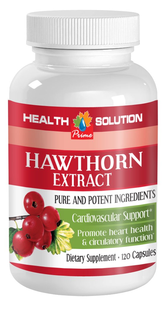 Hawthorn Berry Capsules 1000mg - Natural Hawthorn Extract Supplement for Heart Health & Metabolism Support - 6 Bottles (180 Capsules) - Perfect for Daily Wellness & Cardiovascular Support