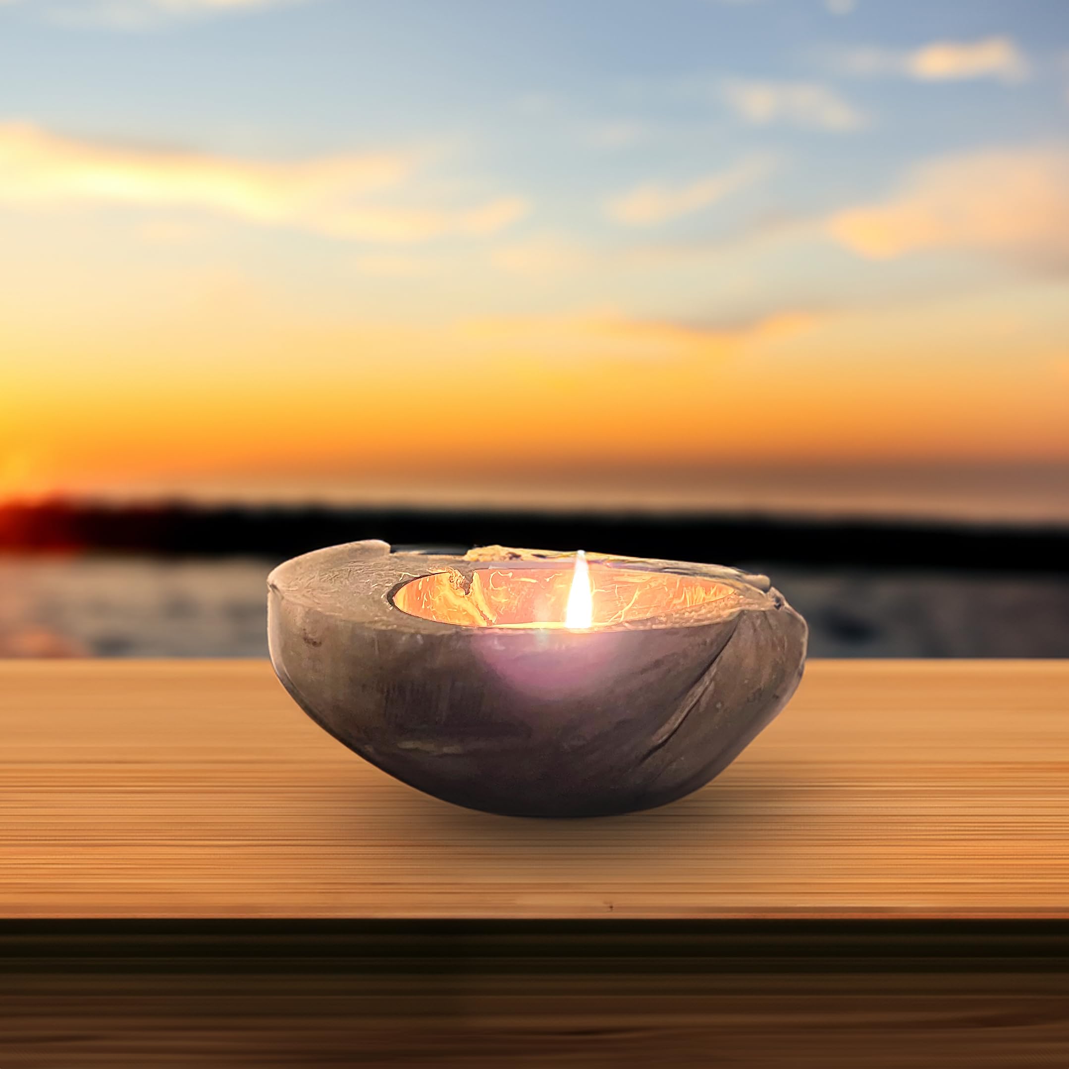 CK Home Scented Coconut Candle - Organic Coconut Husk & Soy Wax with Cotton Wick for Clean Burning | Aromatherapy, Relaxation & Home Decor Gift for Bedroom, Bathroom, Living Room