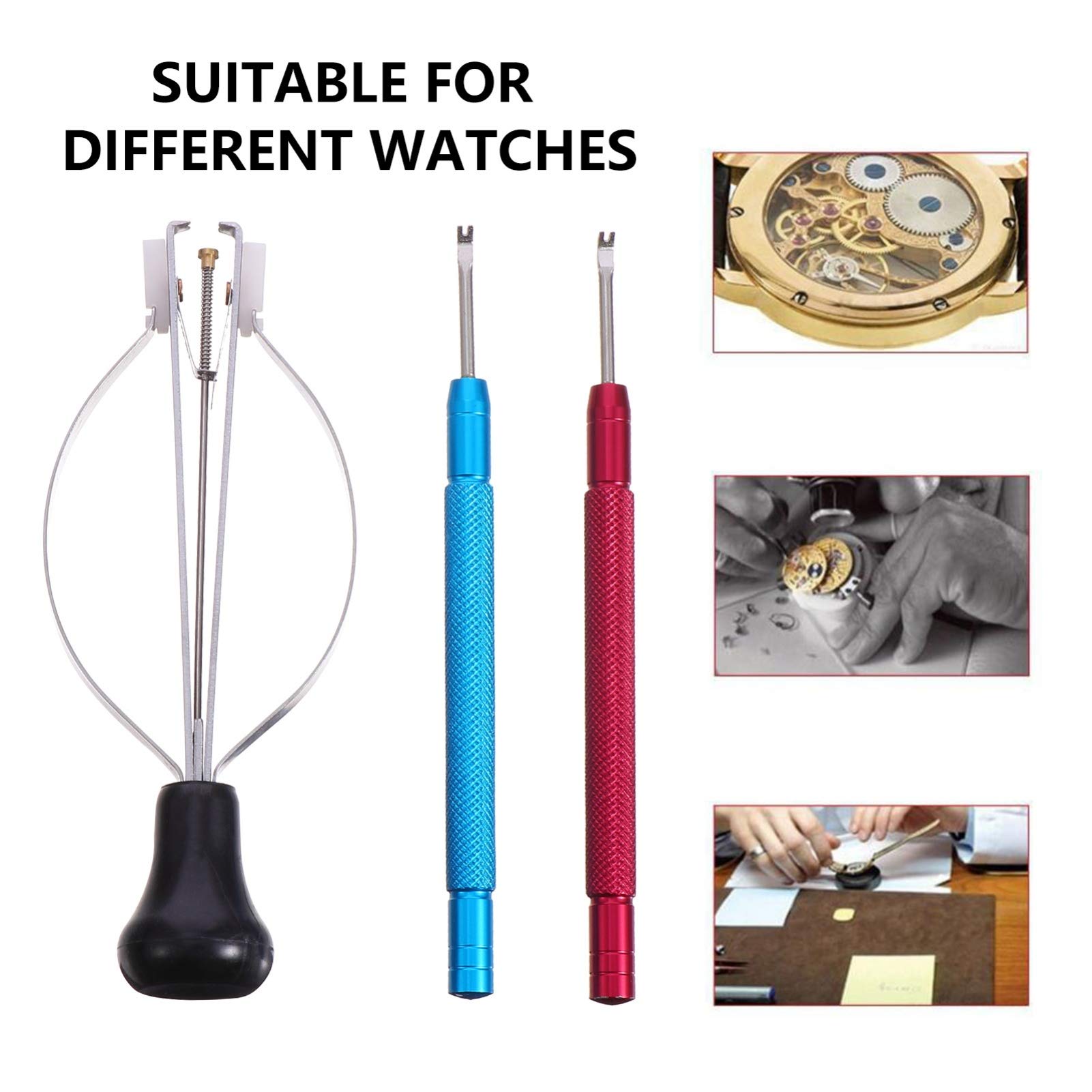 3-Piece Watch Repair Tool Kit - Watch Hand Lifter, Needle Remover & Spring Puller for Professional Watch Dismantling | Perfect for Watchmakers, Jewelers & DIY Enthusiasts