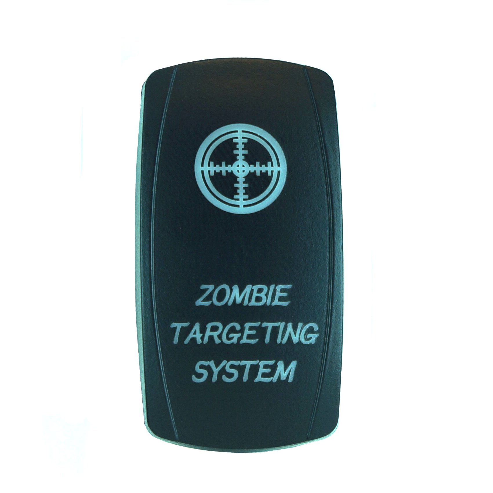 STVMotorsports Red LED Rocker Switch - 20A 12V On/Off Laser Backlit for Zombie Targeting System | Perfect for Off-Road Vehicles, Emergency Lighting & DIY Projects