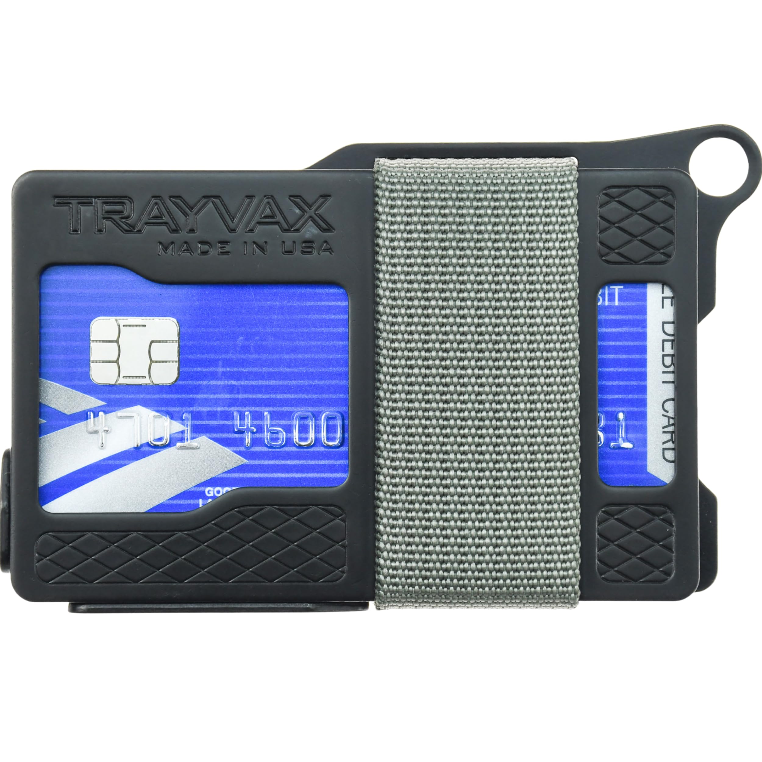 Trayvax Armored Summit RFID Blocking Front Pocket Wallet - Slim Metal Credit Card Holder with Money Clip for Men & Women | Perfect for Travel, Everyday Carry & Minimalist Lifestyle