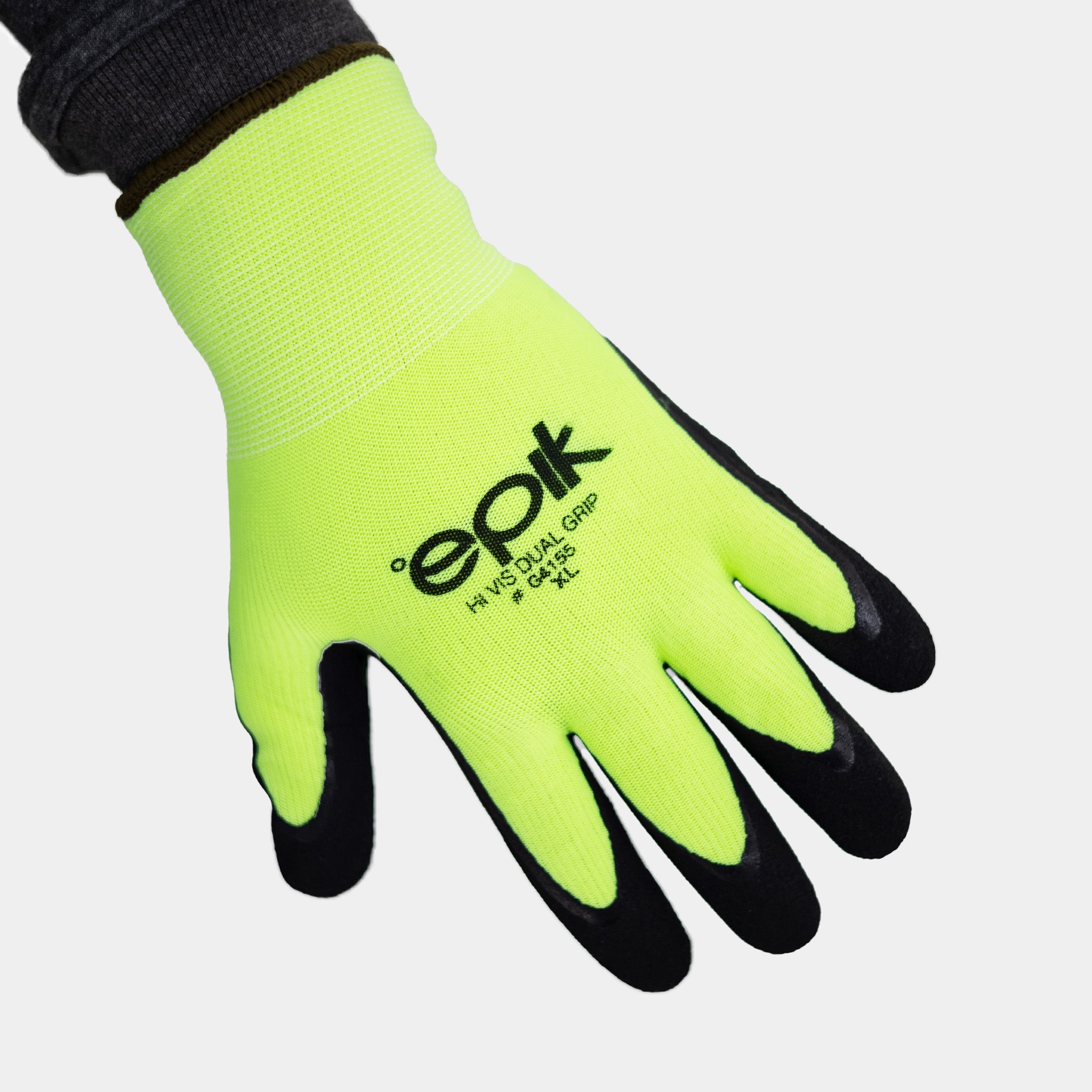 Dual Grip Work Gloves - Yellow for Enhanced Safety & Comfort | Perfect for Construction, Gardening & DIY Projects