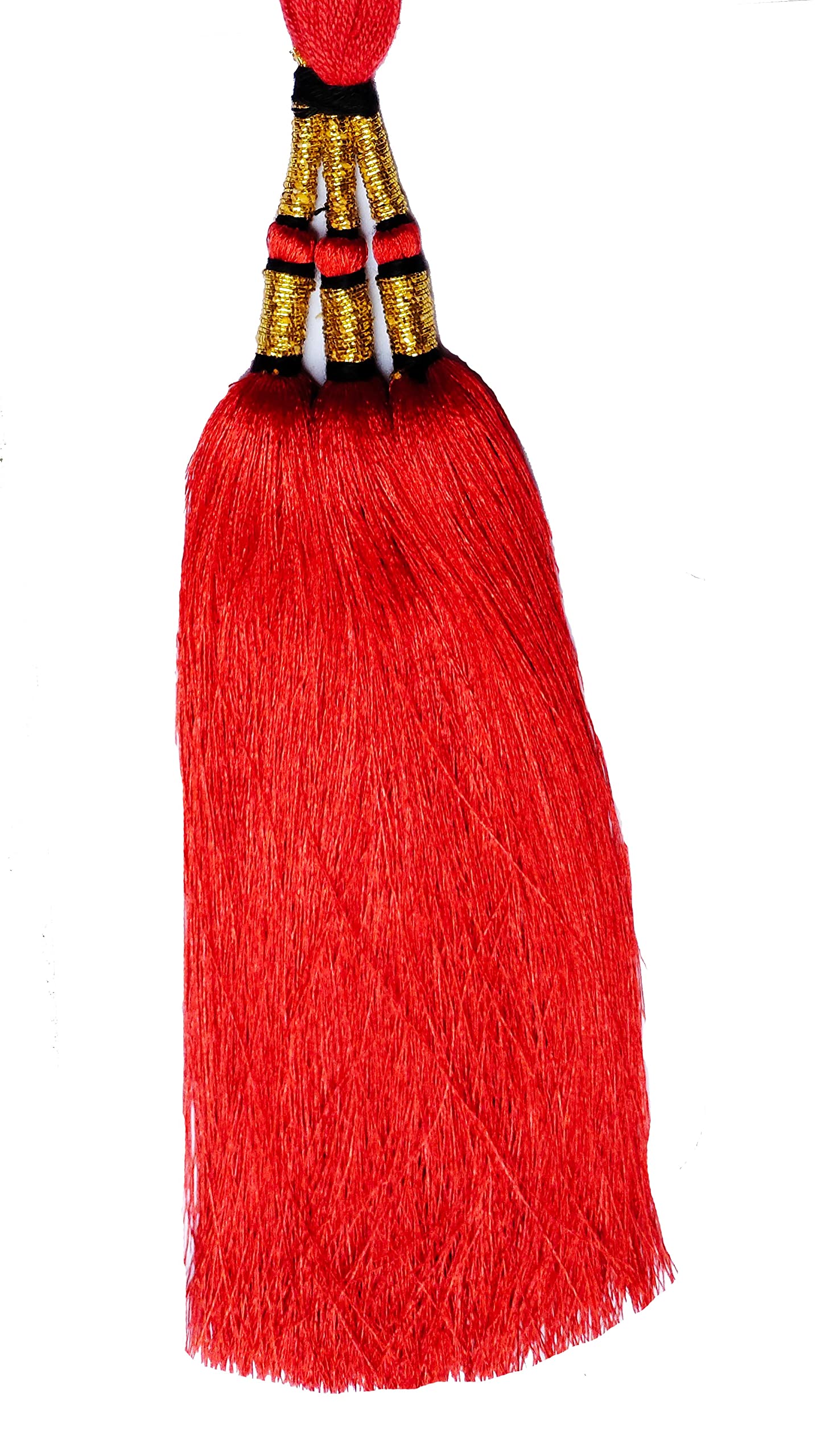 HARSHITANJAL 2-Pack Punjabi Paranda Hair Braid Tassels for Women & Girls - Traditional Indian Hair Accessories for Weddings, Parties & Festivals