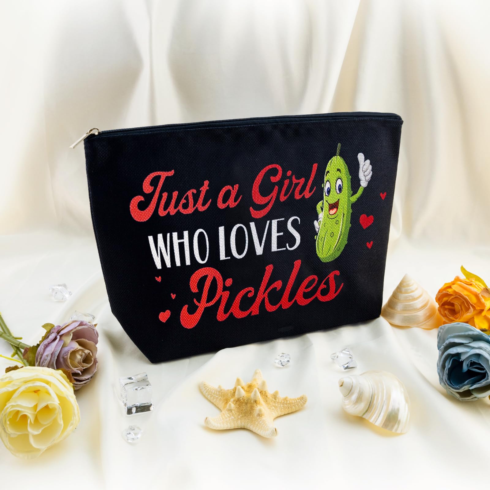 Best Pickle Gifts for Pickle Lovers - Funny Pickle Snack Bag & Cosmetic Pouch - Unique Birthday, Christmas Gifts for Women, Friends, Sister, Daughter, Mom - Perfect for Travel, Makeup Storage & Snack Organization