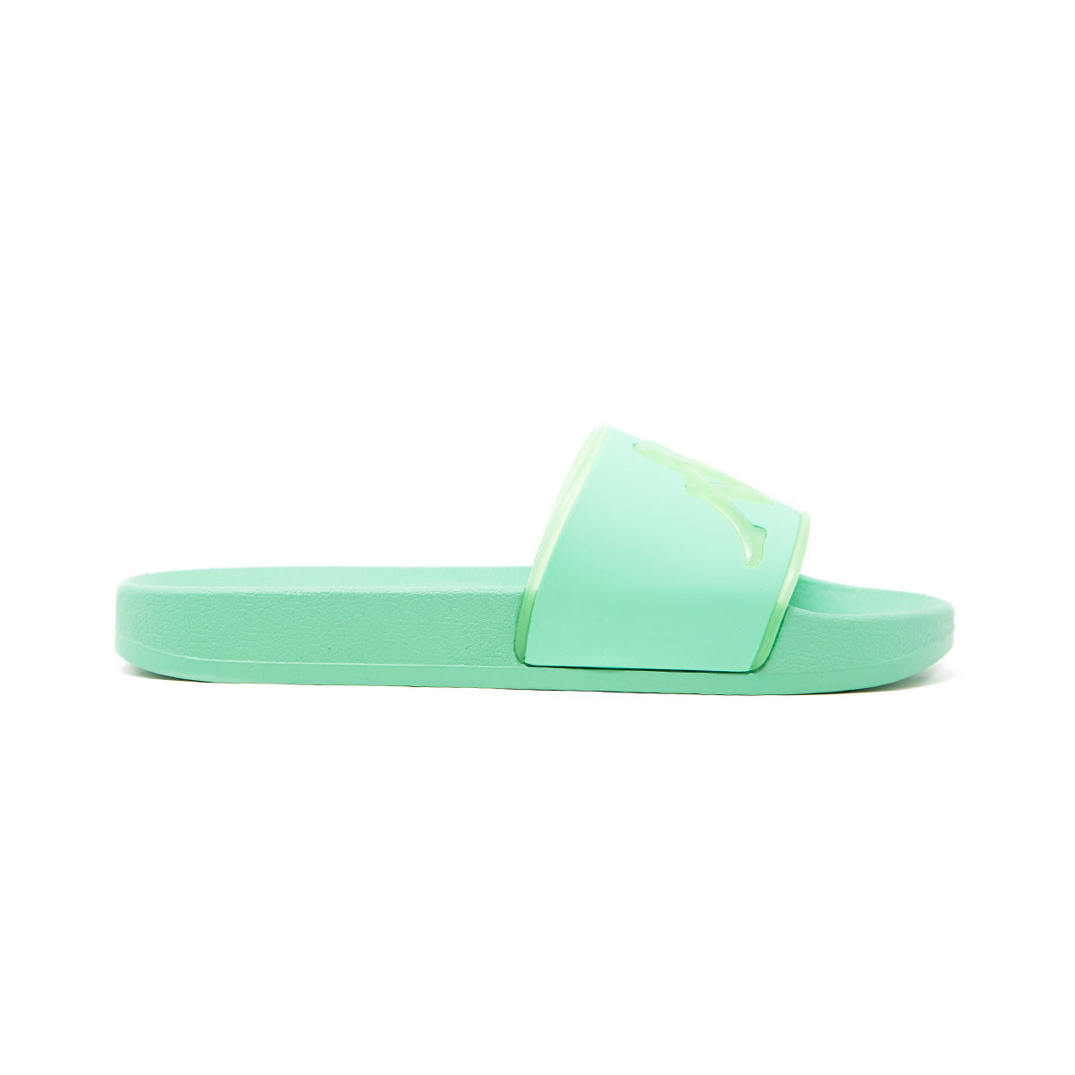 Kappa Authentic Aqua 1 Slides - Green Ash Color Comfortable Summer Slides for Men & Women | Perfect for Beach, Pool, Gym and Casual Wear