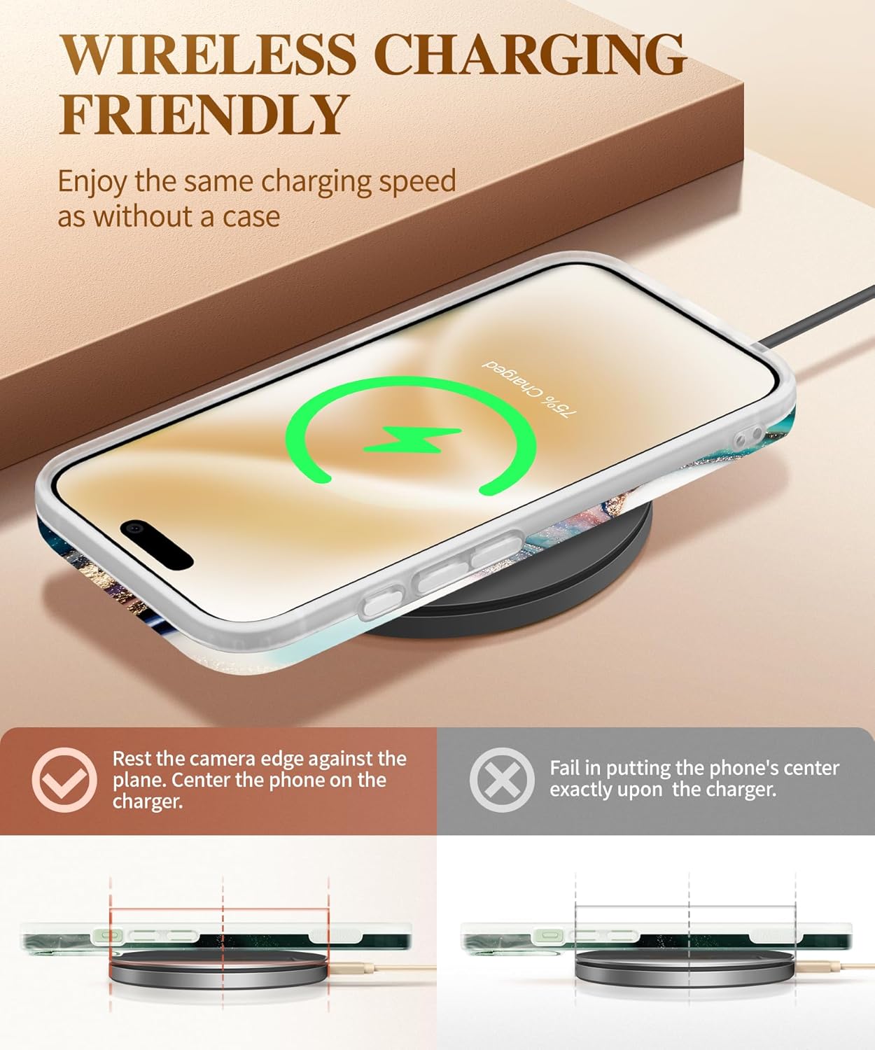 iPhone 16 Case with Screen Protector & Camera Lens Protector - Slim TPU Shockproof Bumper Cover | Protective Phone Case for Everyday Use, Travel & Outdoor Activities