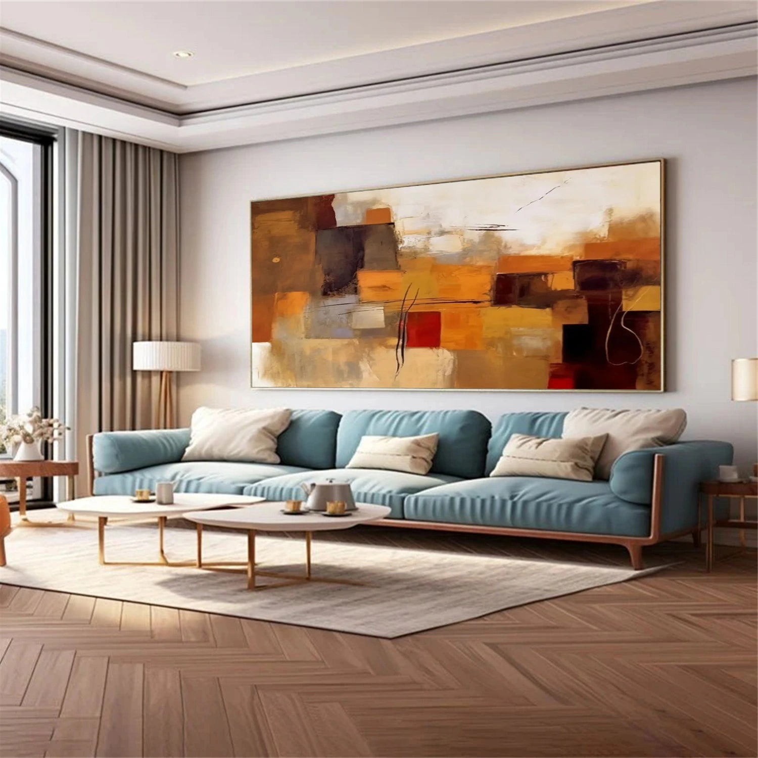 Abstract Painting #AB 265 - Modern Wall Art for Home & Office Decor - Perfect for Living Room, Bedroom or Workspace