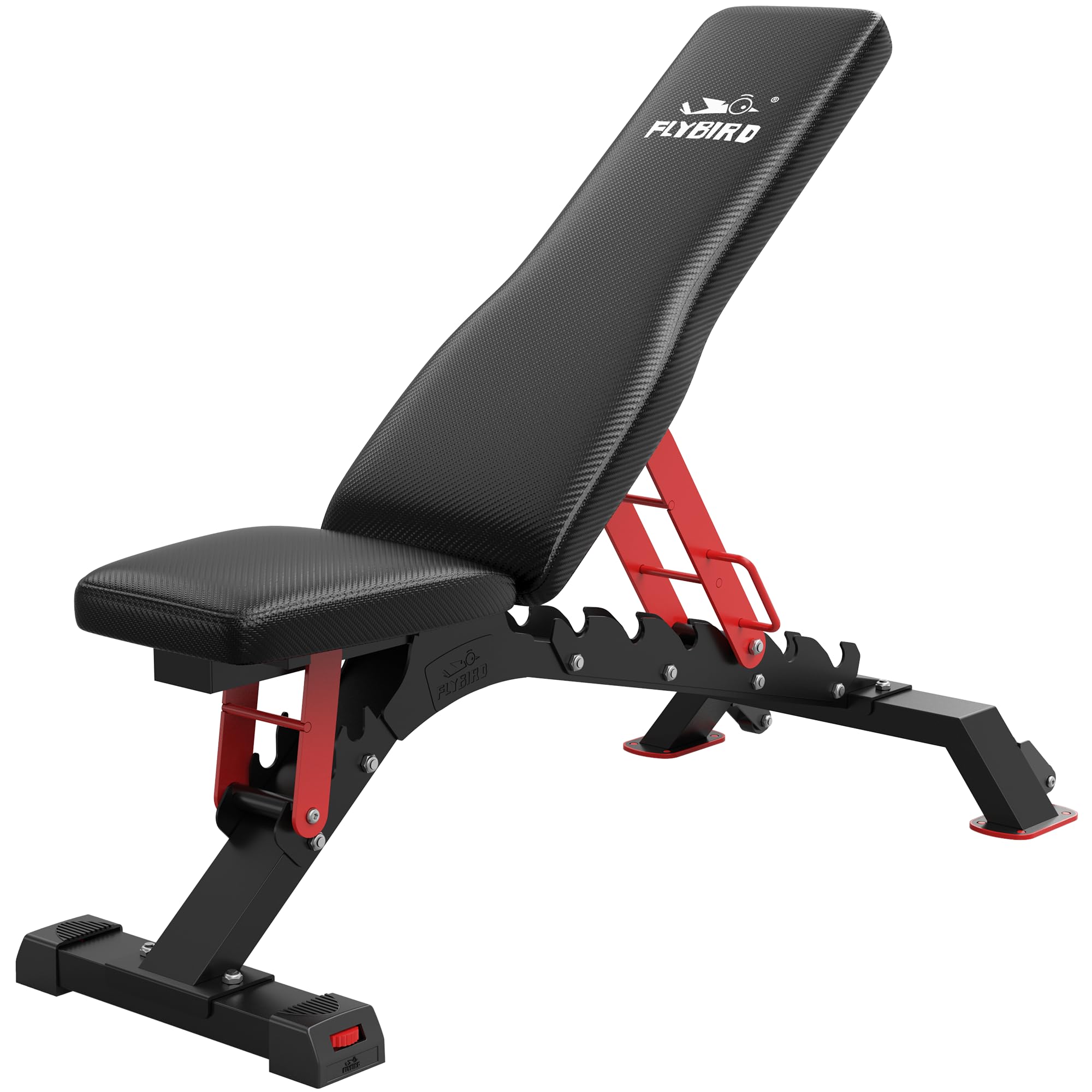 FLYBIRD Adjustable Weight Bench for Strength Training - 1200LBS Capacity Heavy Duty Workout Bench for Home Gym & Bodybuilding