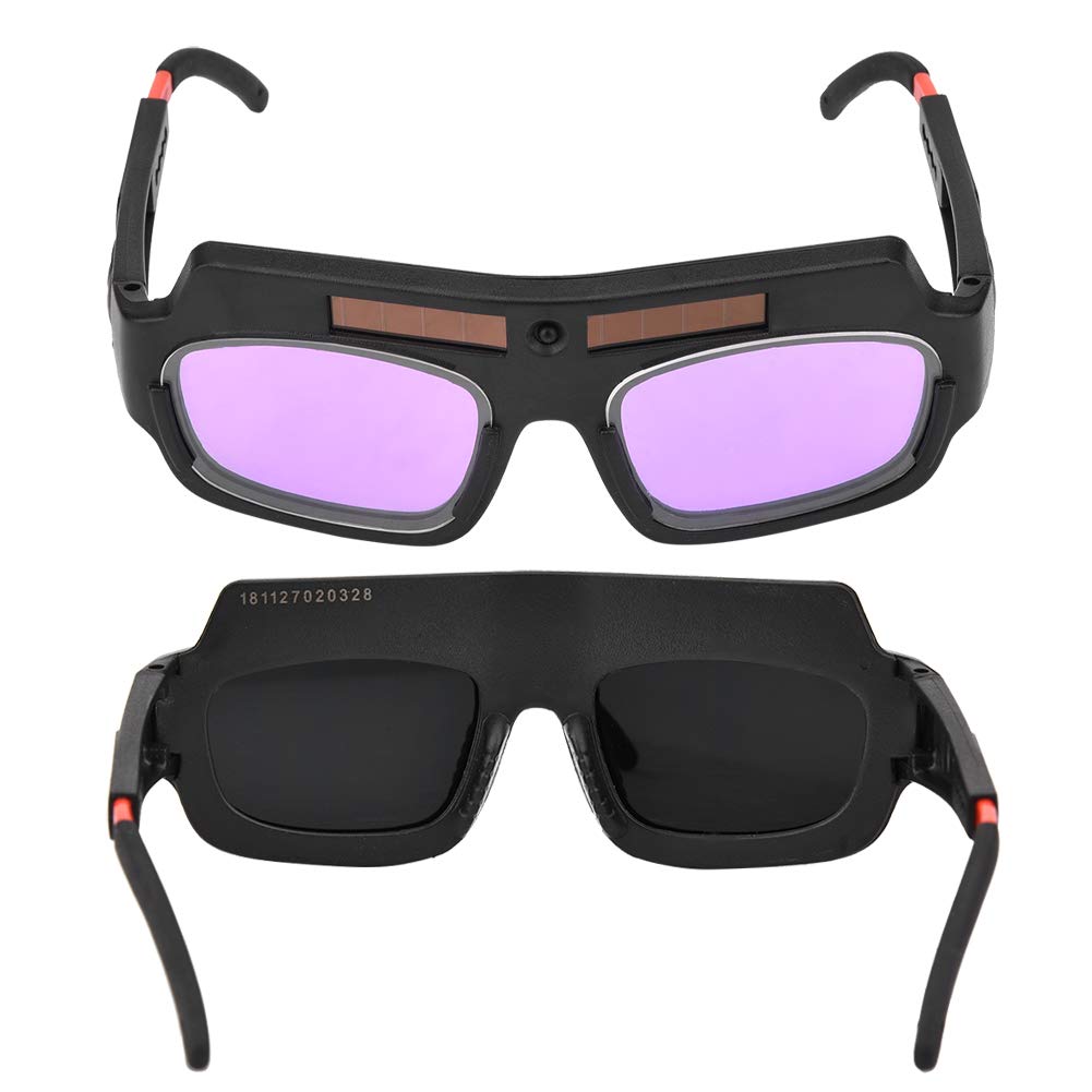 Solar Auto Darkening Welding Goggles – Impact Resistant Safety Glasses for Argon Arc Welding & Electric Welding | UV Protection, Adjustable Shade | Ideal for DIY, Construction & Metalwork Projects