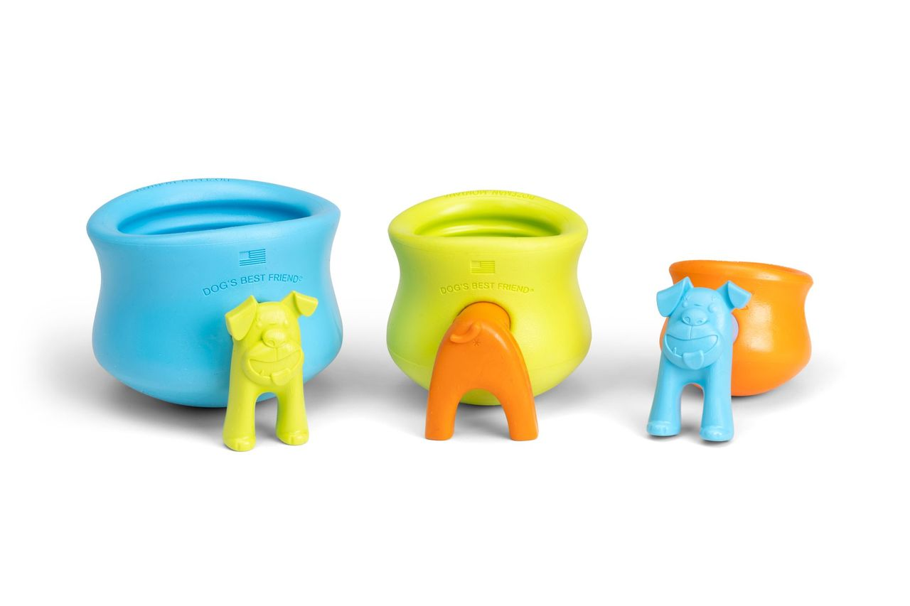 Interactive Puzzle Dog Toy - Food Dispensing Chew Toy for Mental Stimulation | Zogoflex Toppl Stopper for Small & Large Dogs | Perfect for Boredom Relief & Training Treats