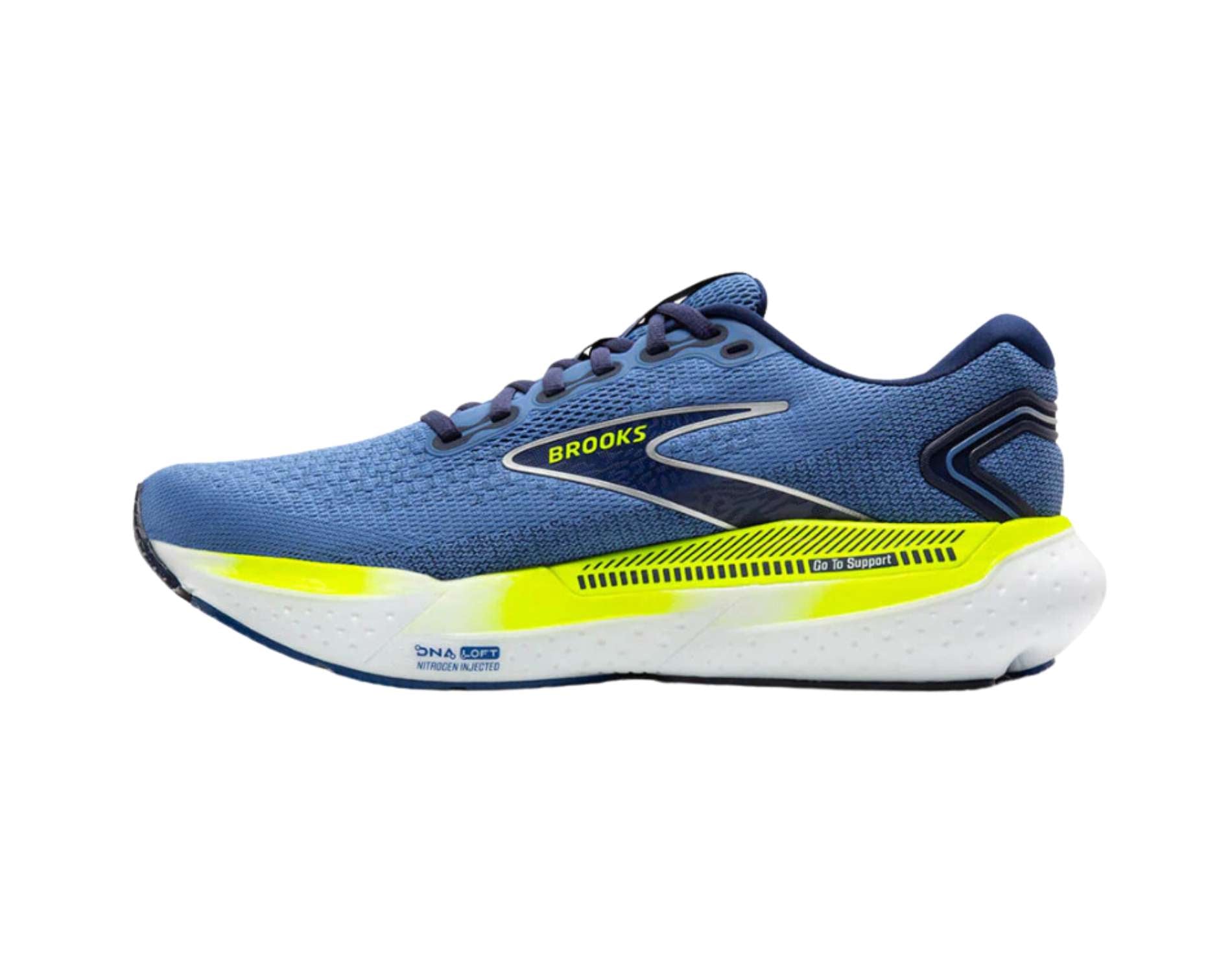 Brooks Glycerin GTS 21 Men's Running Shoes - Cushioned Stability Sneakers for Long Distance & Road Running - Perfect for Marathon Training & Daily Jogging