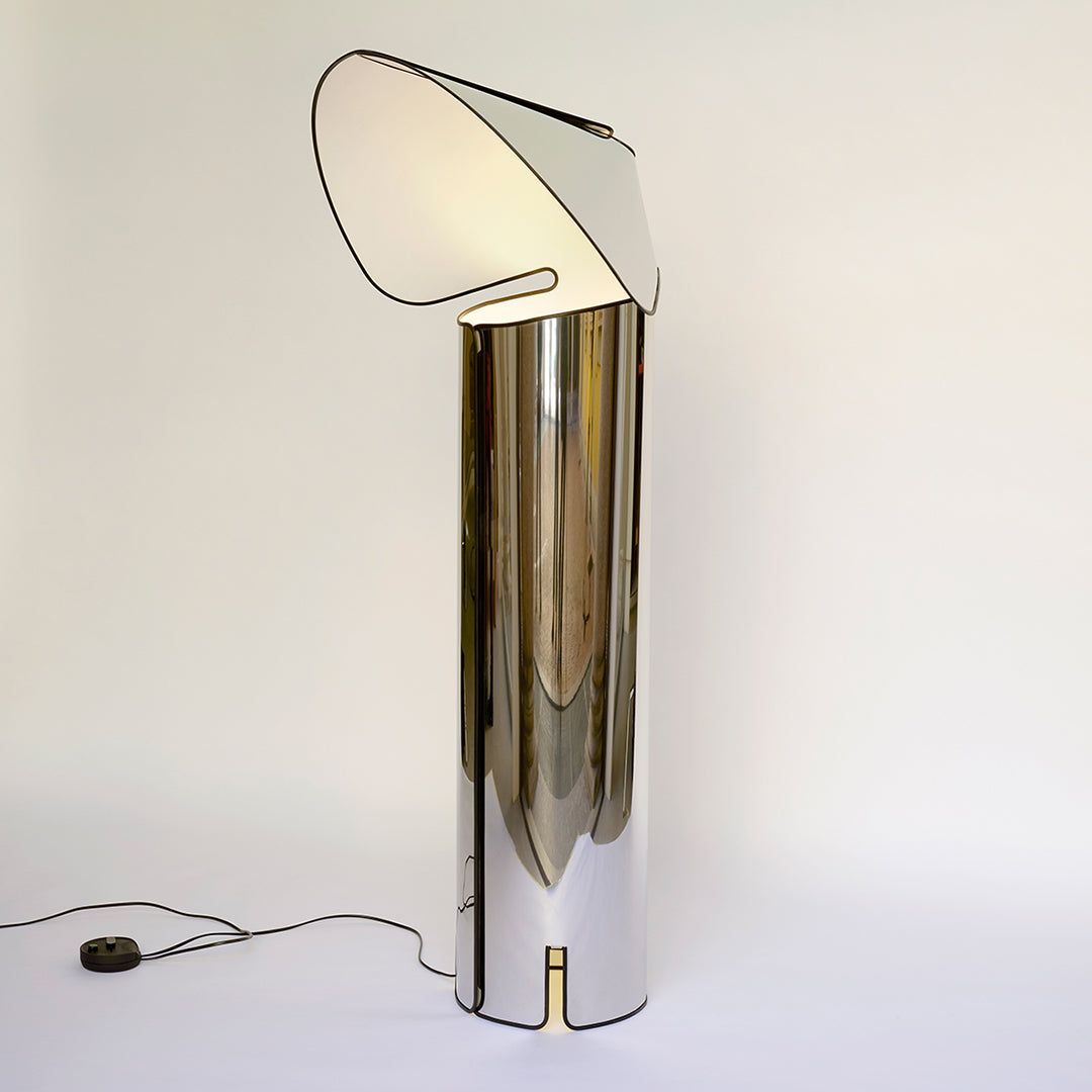 Chiari F Floor Lamp - Modern LED Standing Light with Adjustable Brightness, Perfect for Living Room, Bedroom, or Office Reading Lighting