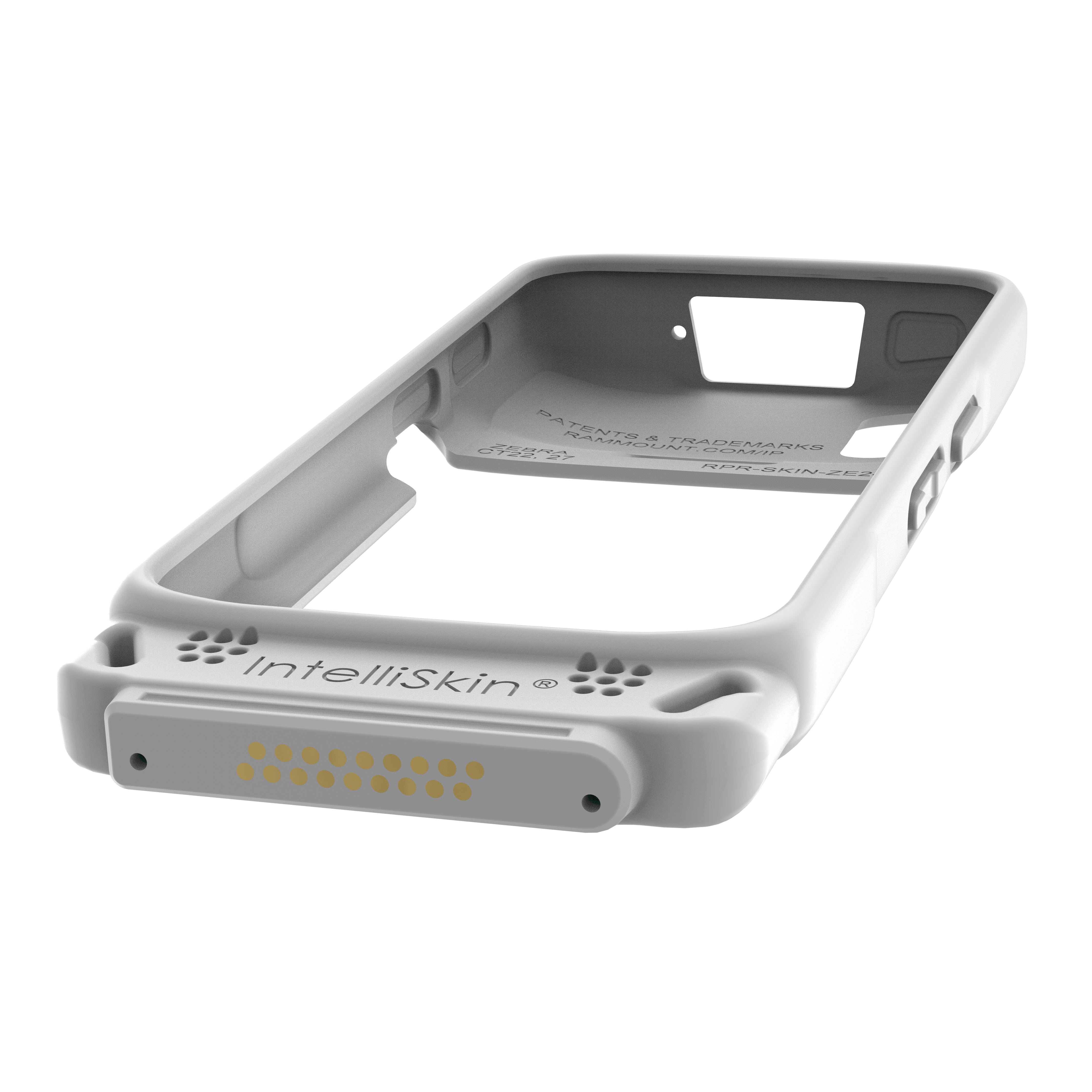 IntelliSkin® Protective Case for Zebra TC22 & TC27 - Durable Gray Cover with RAM GDS SKIN ZE24 GRY | Shockproof & Scratch-Resistant for Warehouse, Retail & Logistics Use
