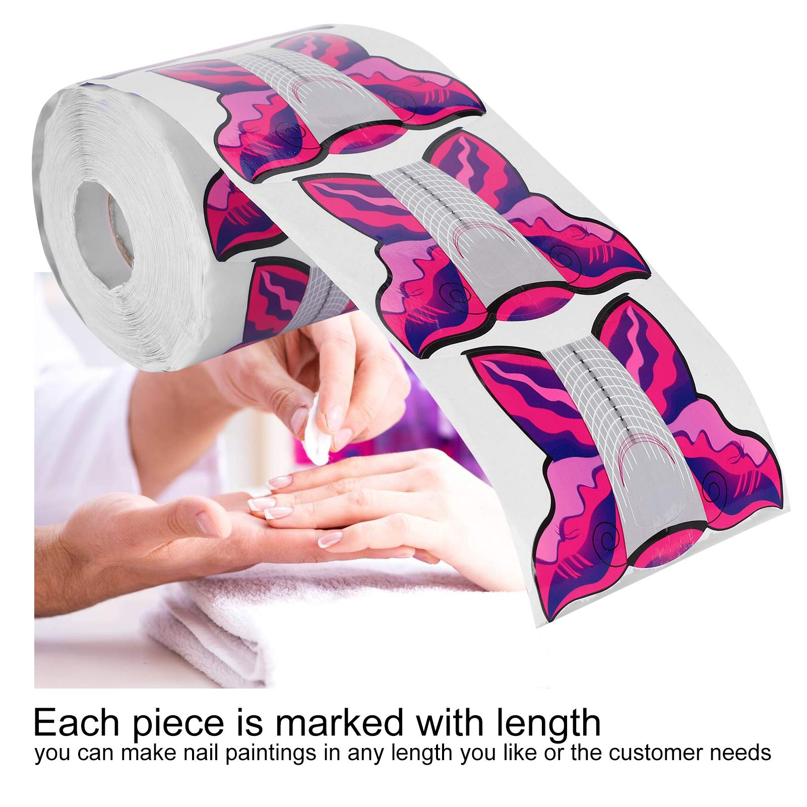300pcs Butterfly Nail Extension Stickers - Pointed Nail Forms for Sculpting & Extensions | Works with UV Acrylic, Poly Gel & Manicure Products | Perfect for Salon & DIY Nail Art at Home