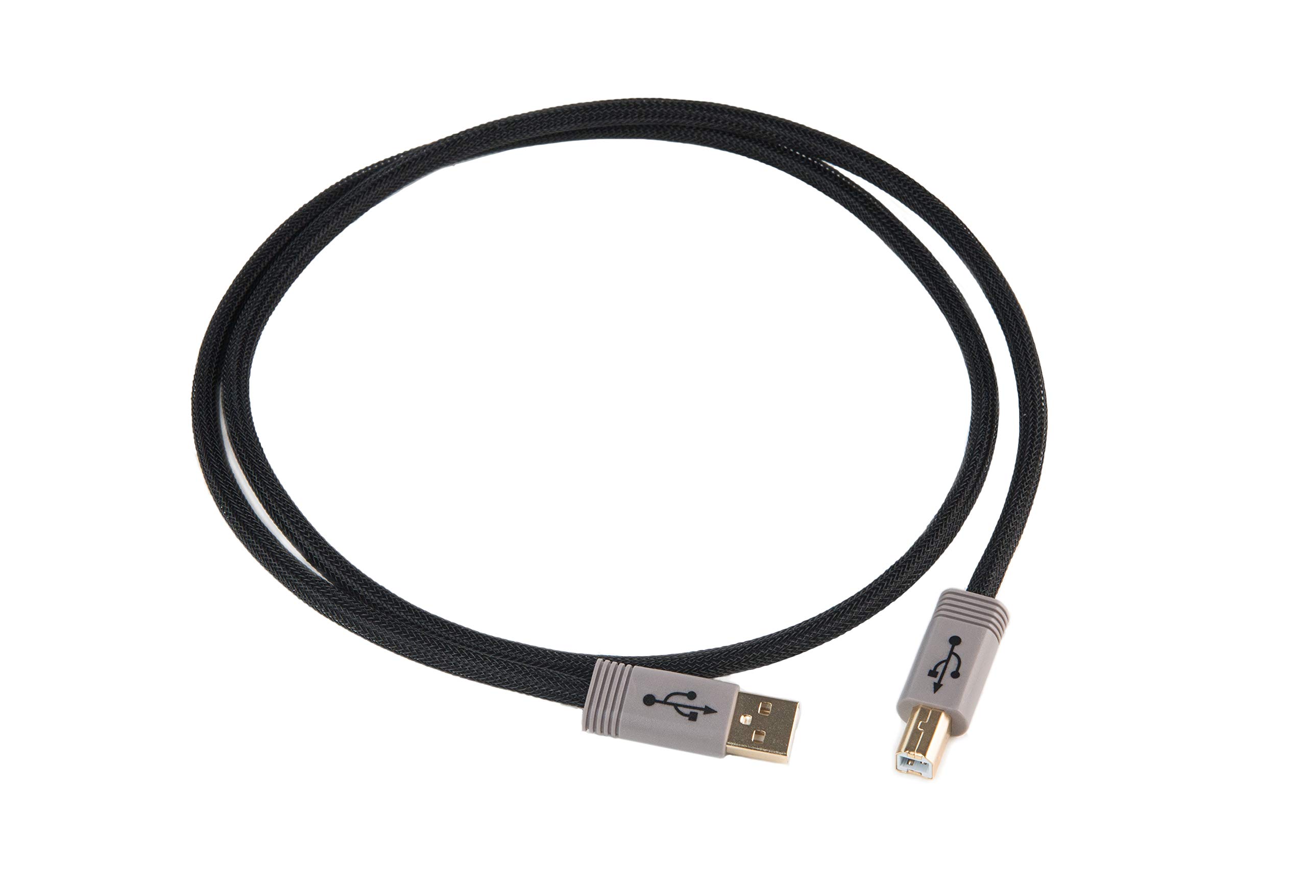 Schiit PYST 1 Meter USB 2.0 Cable (A-Male to B-Male) - High-Speed Data Transfer for Audio Interfaces, DACs & Studio Equipment - Perfect for Home Recording & Professional Audio Setups