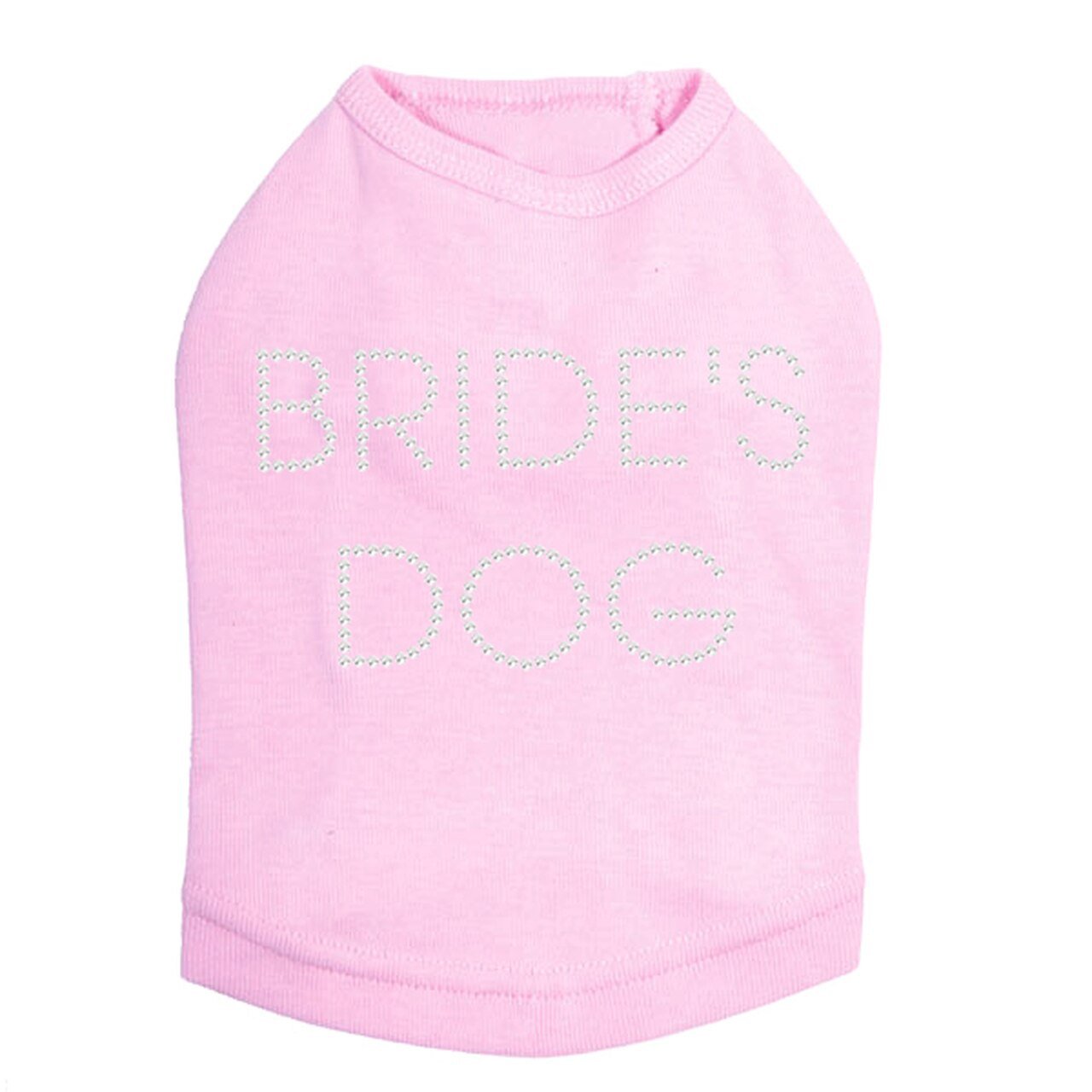 Sparkling Rhinestone Dog Tank Top for Bride - Elegant Pet Wedding Outfit in Multiple Colors - Perfect for Bridal Showers, Pet Weddings & Photo Shoots