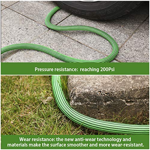 Persevere Lightweight Garden Hose 50FT - Kink-Free, Flexible Water Hose for Lawn, Yard & Garden Care, Car Washing & Home Cleaning | Durable Outdoor Watering Solution for Gardening, Washing Vehicles & Household Use