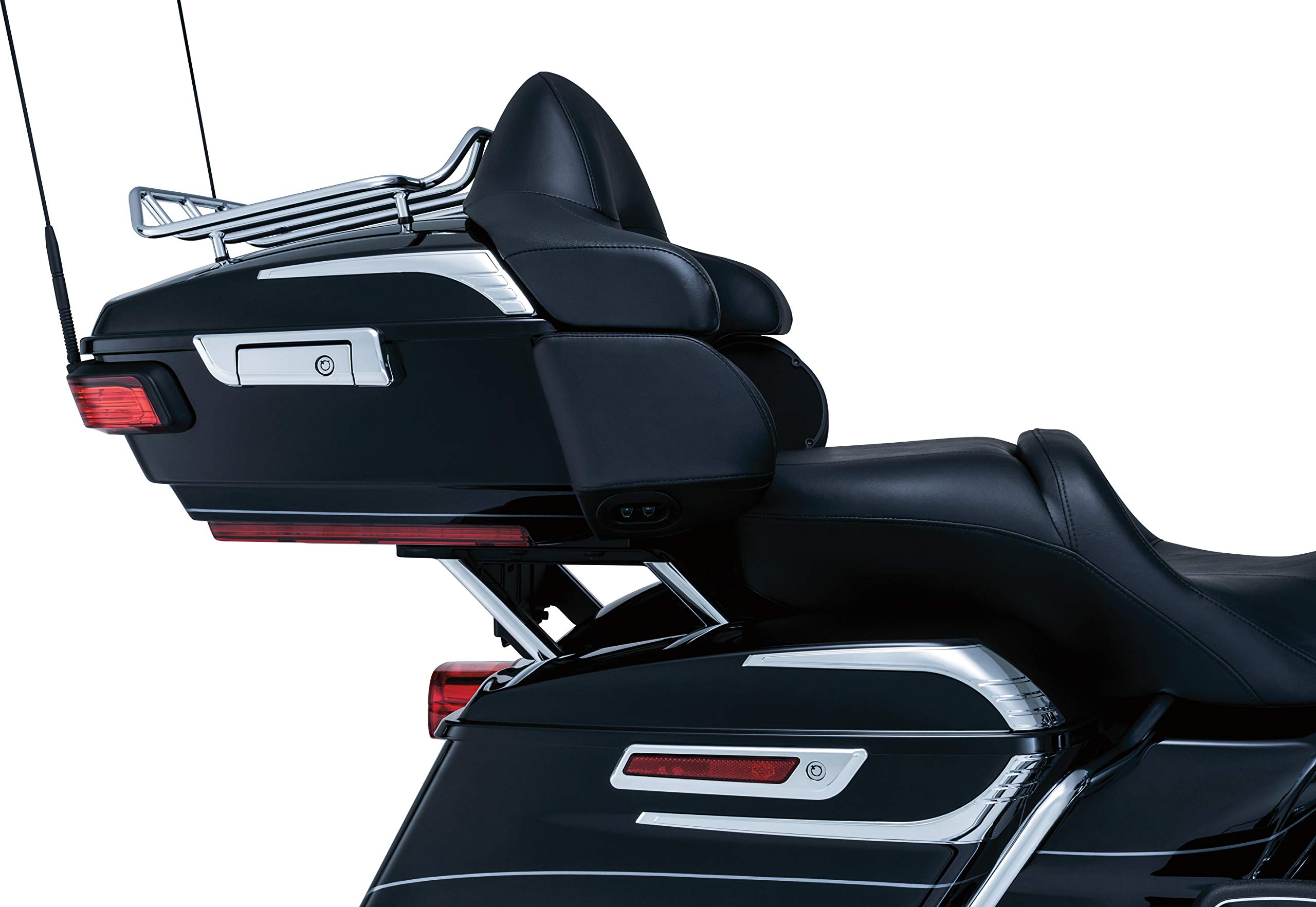 Kuryakyn 8956 Black Tour-Pak Trunk Luggage Rack & Storage Accessory - Relocator Kit for 2014-2019 Harley-Davidson Motorcycles | Perfect for Long Rides & Road Trips