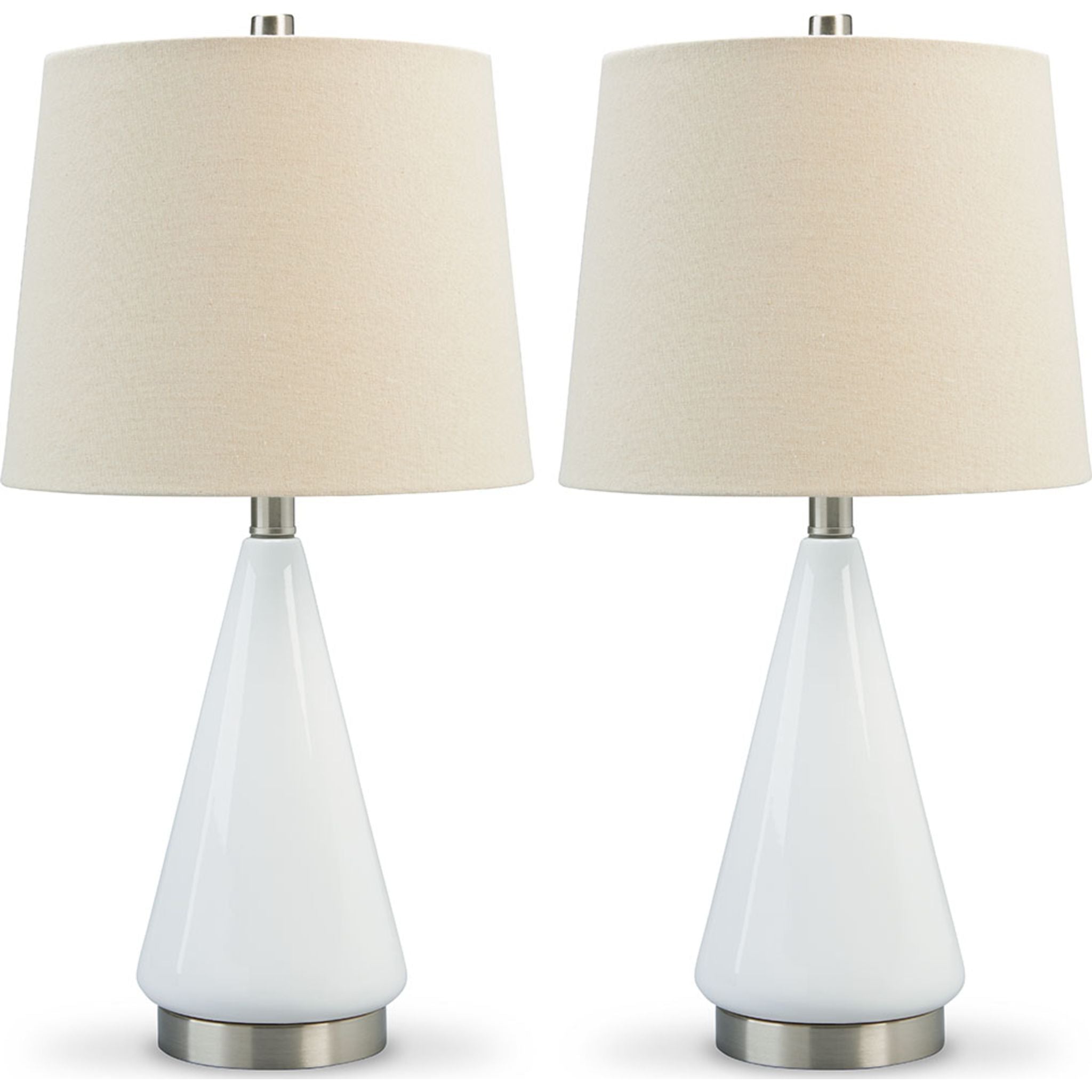 Ackson Table Lamp Set of 2 - 22.5 Inch Modern Bedside Lamps for Bedroom, Living Room & Office Decor - Warm White Lighting for Cozy Ambience