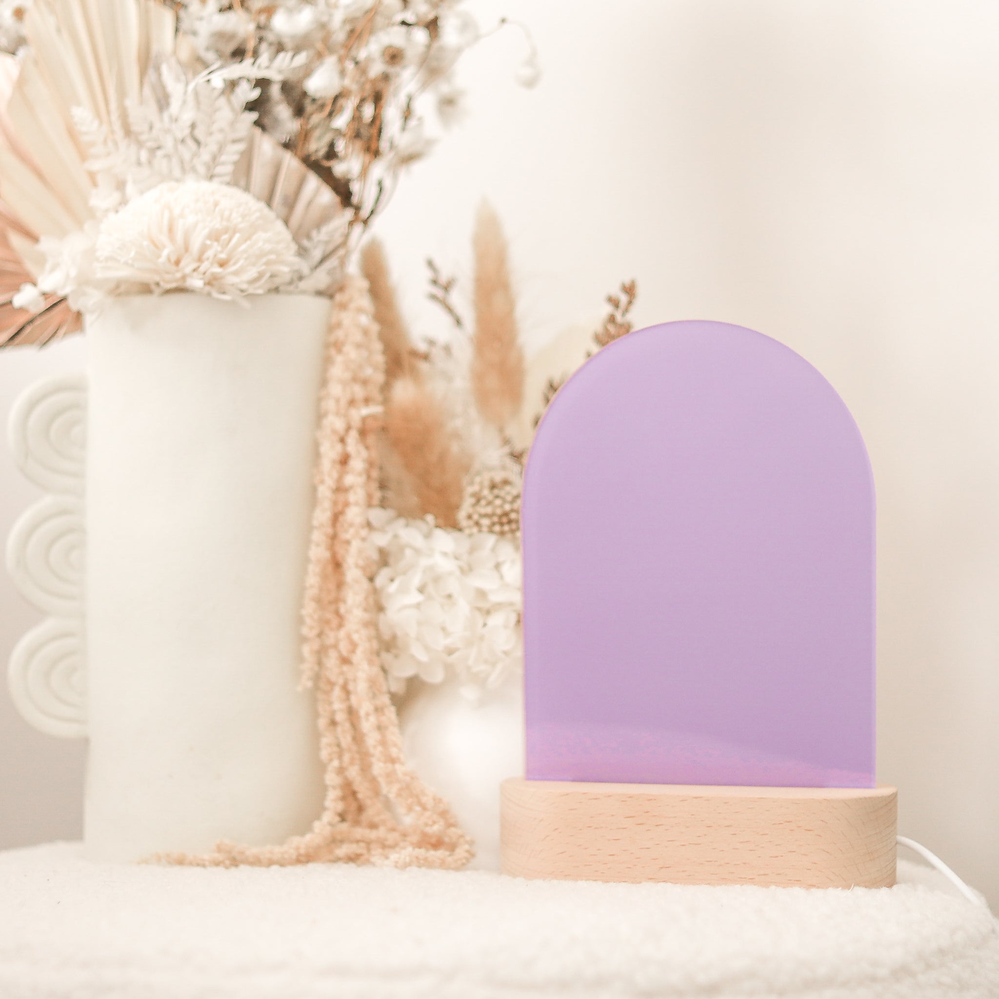 Floral Baby Birth Announcement Night Light - Soft Glow Nursery Decor for Newborns & Baby Showers
