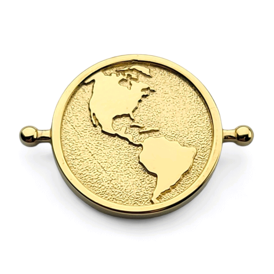 Better with You in It Globe Element - Inspirational World Map Wall Art for Home & Office Decor - Perfect for Living Room, Bedroom, or Gift Giving