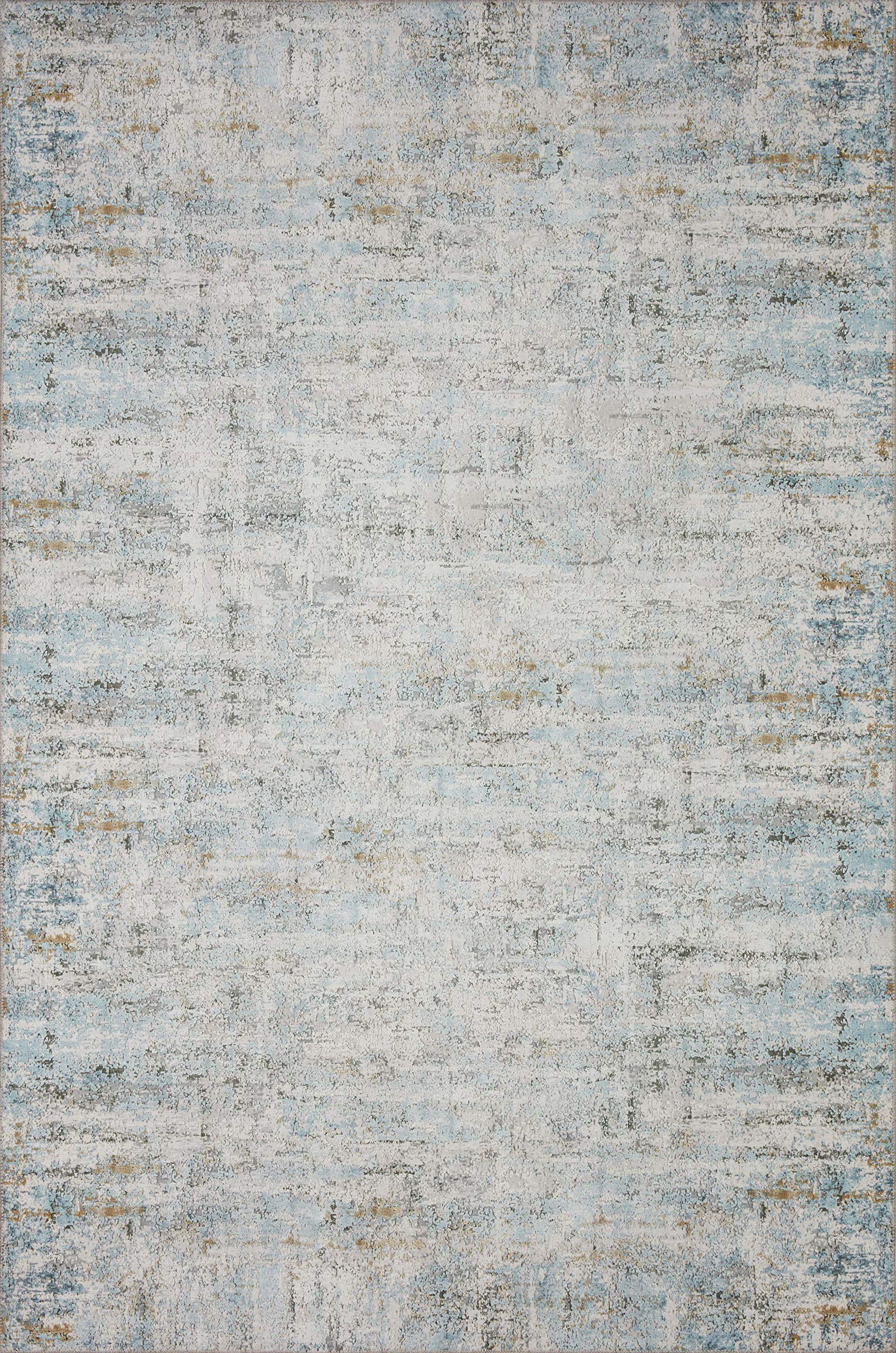 Loloi II Drift Collection DRI-03 Ivory/Sky Modern Area Rug 2'6