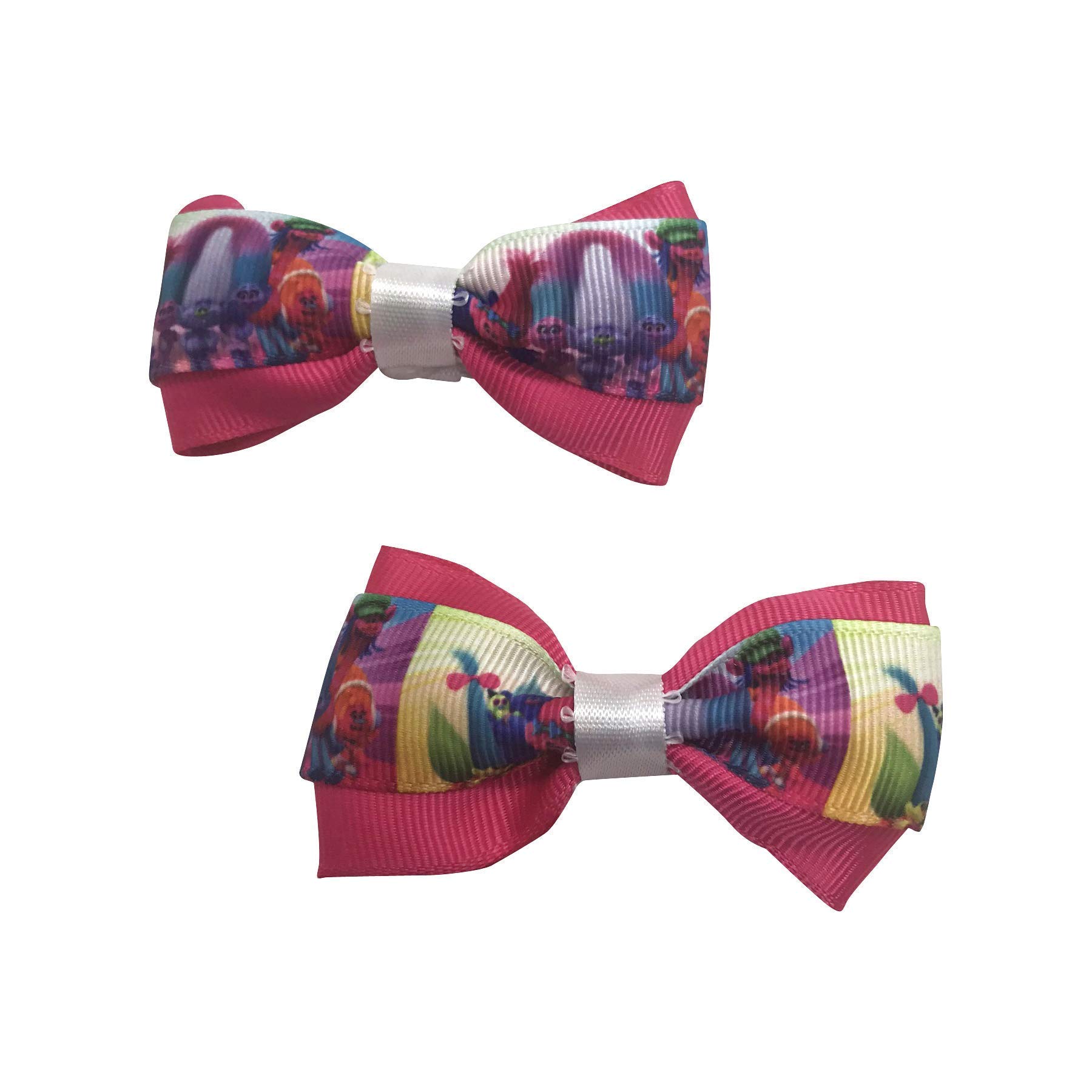 Girls Hair Bow Set - Cute Little Girl Hair Bows for Pigtails & Toddlers | Perfect for Birthday Parties, School, Photos & Daily Wear