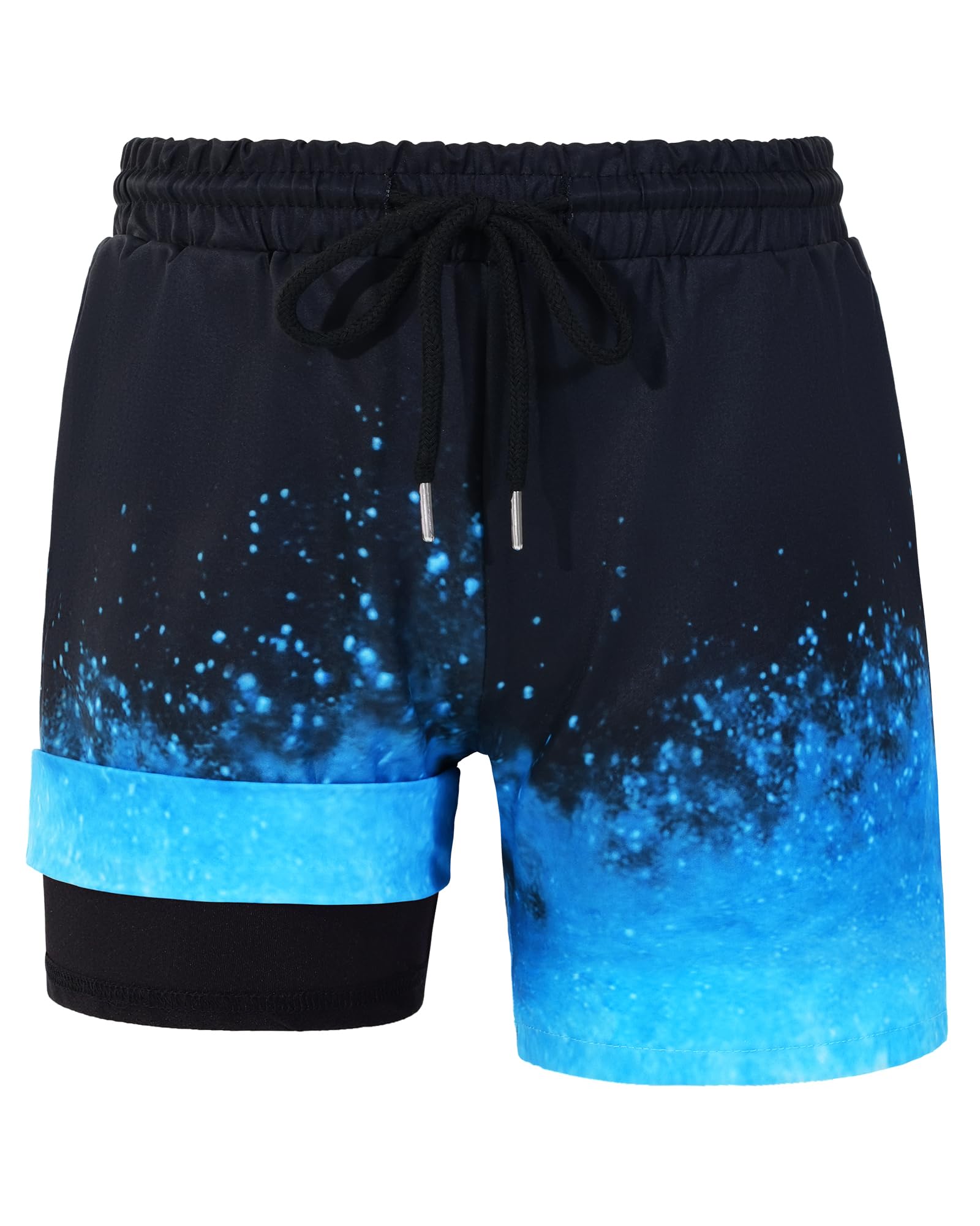 HASMES Boys Swim Trunks with Compression Liner - Quick Dry Bathing Suits & Board Shorts for Kids & Teens (Ages 5-14) - Perfect for Swimming, Beach, Pool & Water Sports