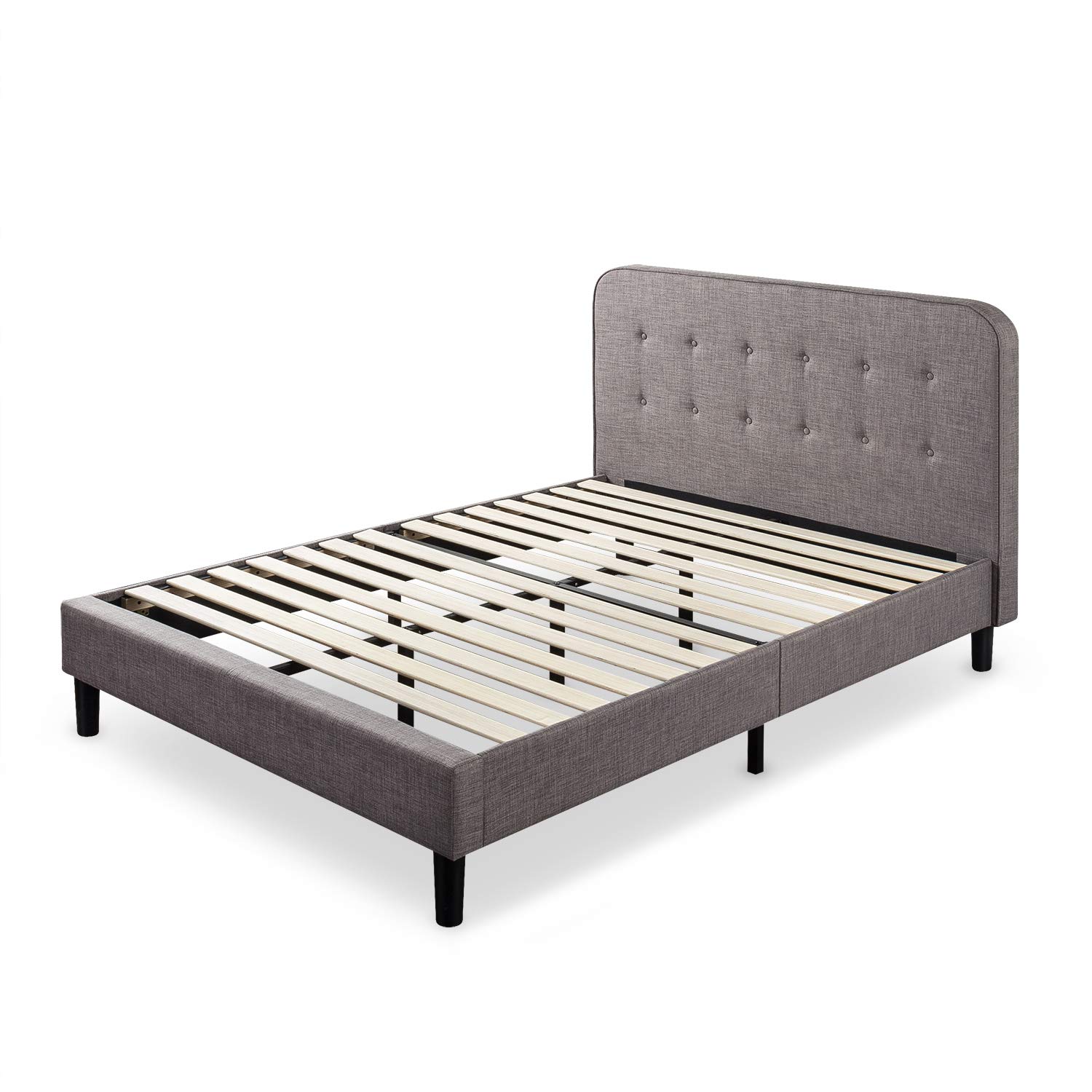 ZINUS Melodey Upholstered Platform Bed Frame with Wood Slat Support - Full Size Mattress Foundation, No Box Spring Needed, Easy Assembly - Perfect for Modern Bedrooms, Guest Rooms & Small Spaces