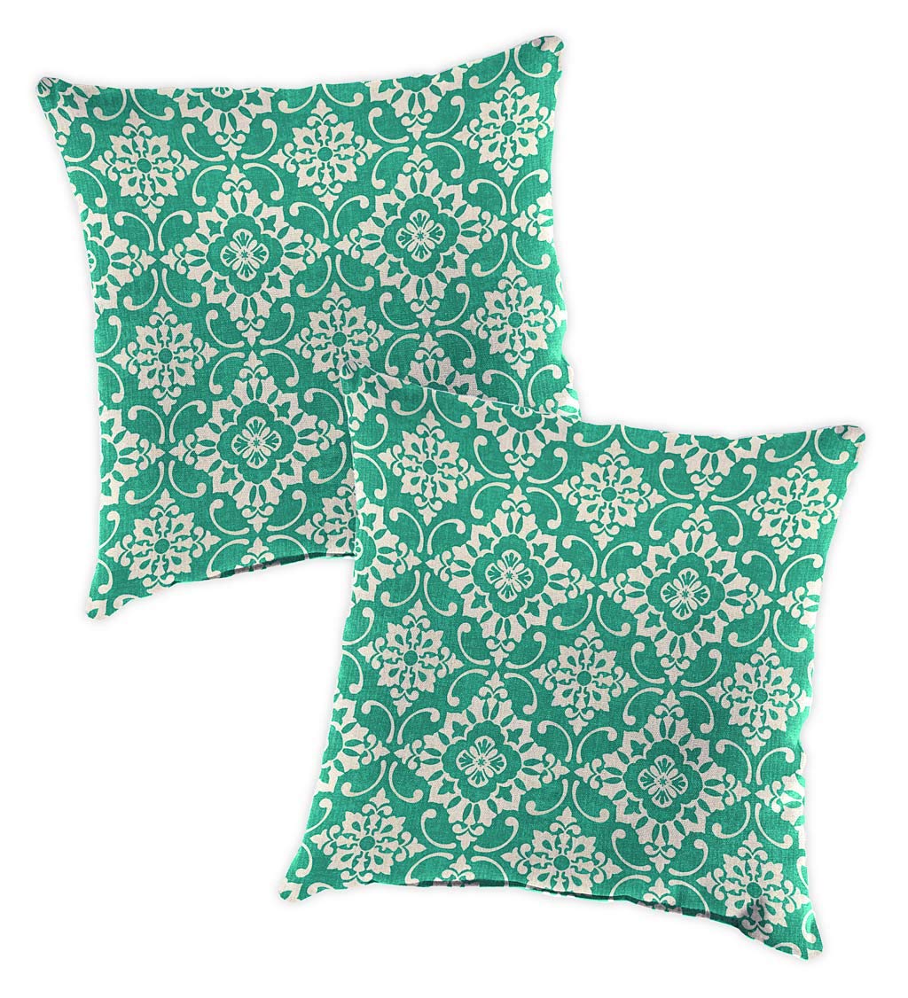 Comfortable Rope Hammock Swing with Soft Pillows - Emerald Tile Color for Outdoor Relaxation | Perfect for Backyard, Garden, Patio, and Poolside Lounging