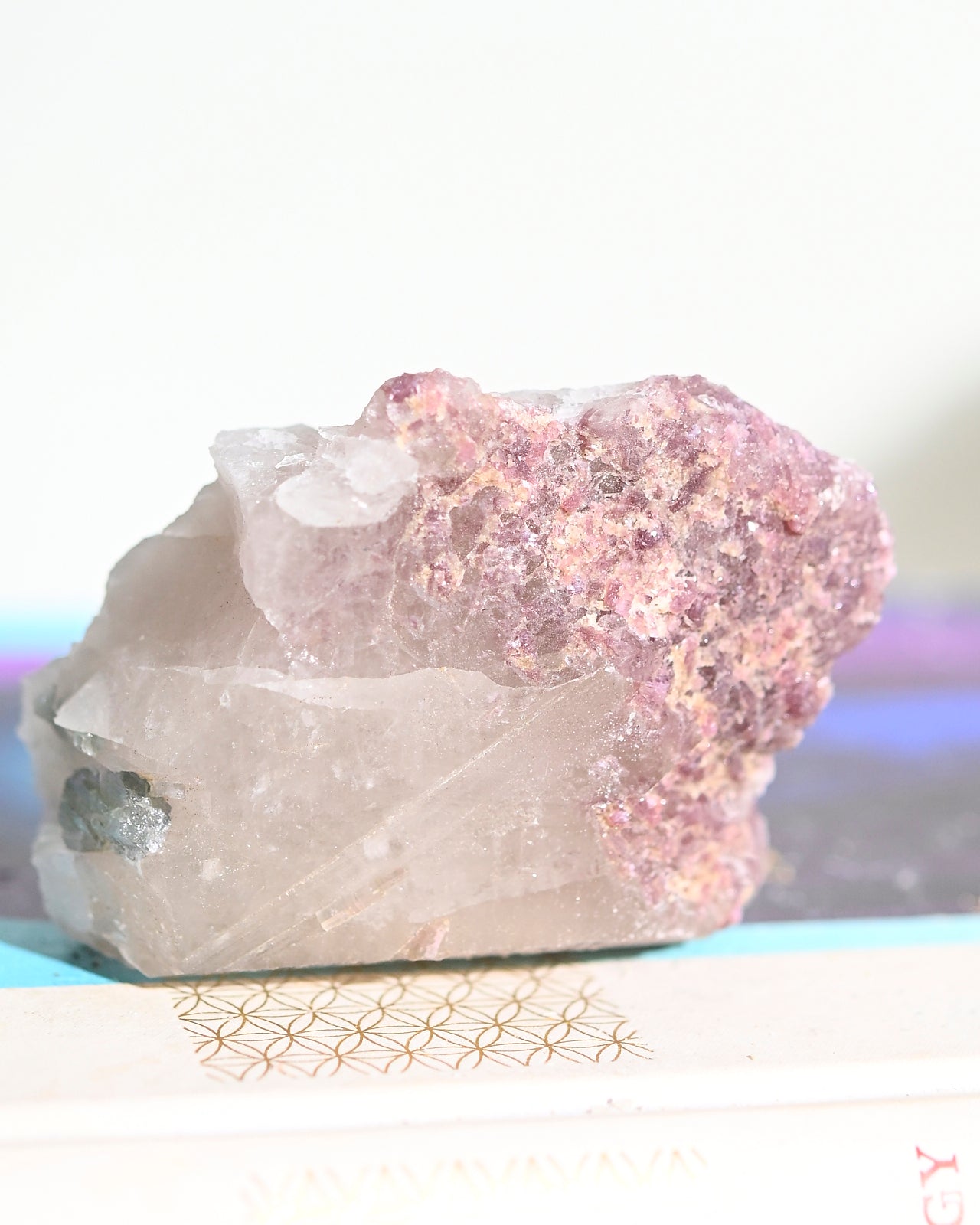 Natural Rough Lepidolite Stone 3 Inch - Raw Healing Crystal for Meditation, Reiki, and Home Decor