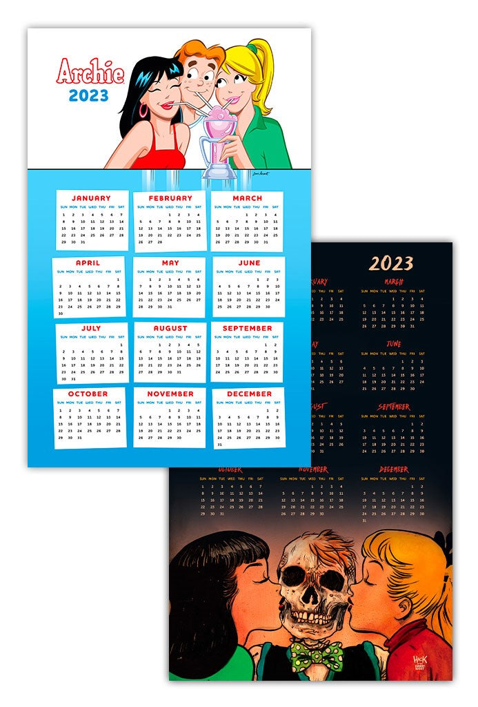 Archie 2023 Full Year Wall Calendar - 12 Month Hanging Planner with Large Grids | Perfect for Home, Office & School Organization (Limited Edition)