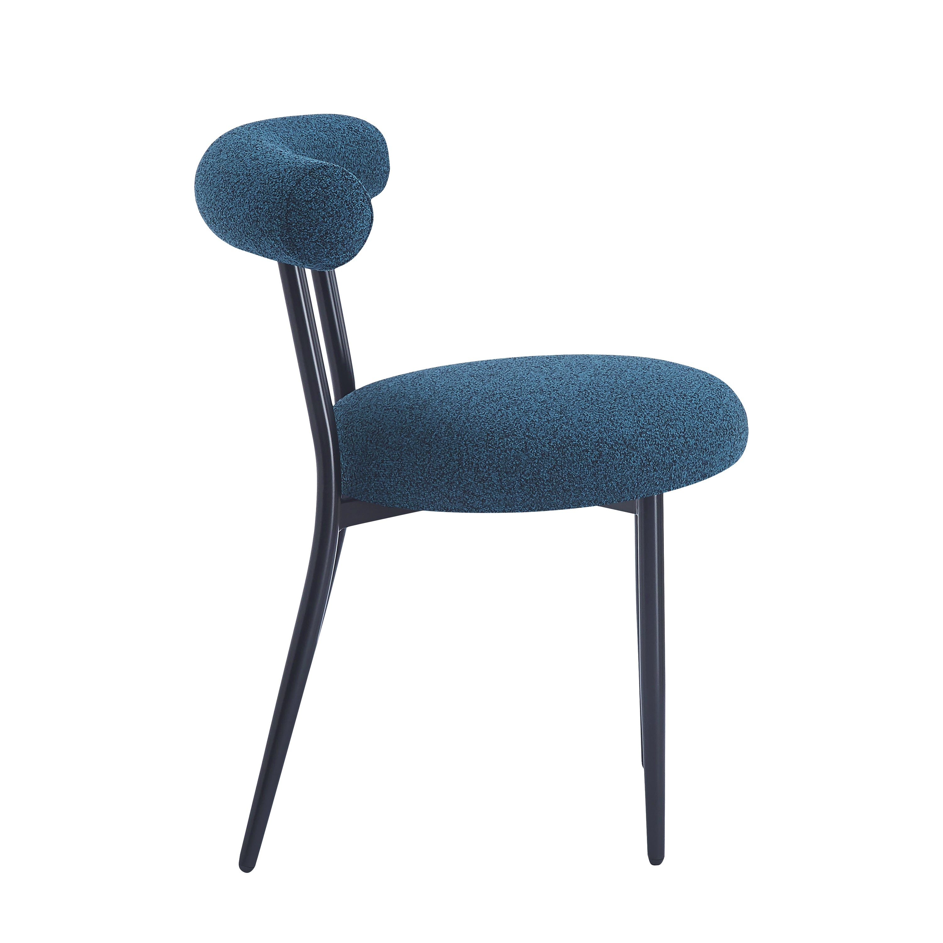 Modern Dining Chairs Set of 2 - Sturdy Wooden Kitchen Chairs with Padded Seats - Comfortable Home Dining Room Furniture for Family Meals & Entertaining Guests