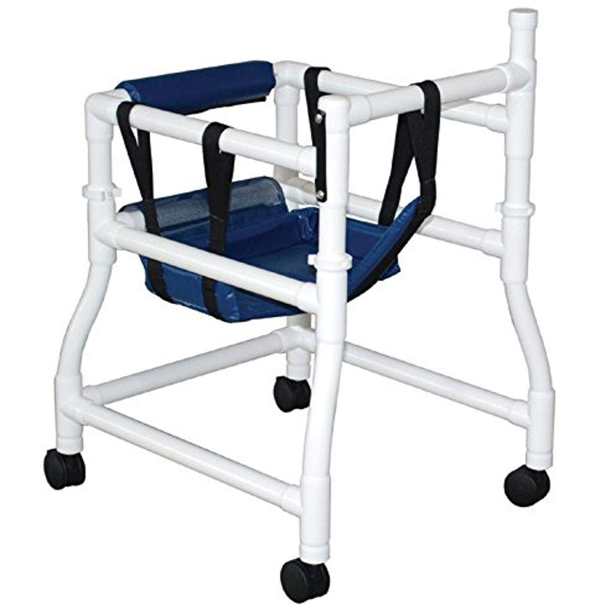 MJM International 415-3 Heavy Duty Stroller Walker for Adults - 250 lbs Weight Capacity - Royal Blue, Forest Green, Mauve - Ideal for Elderly Mobility, Rehabilitation, and Indoor/Outdoor Use