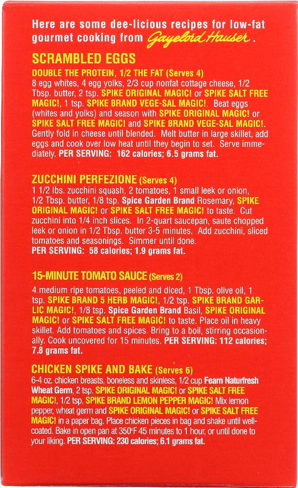 Spike Brand All Natural Gourmet Seasoning - Original Magic Blend, 14 oz (Pack of 12) | Multi-Purpose Spice for Cooking, Grilling & Baking | Perfect for Meat, Vegetables & Soups